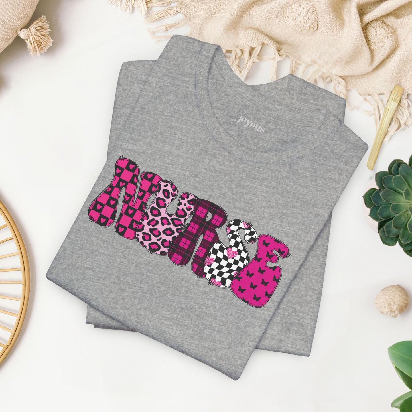 Groovy Font Nurse Shirt - Registered Nurse Soft Cotton Tee
