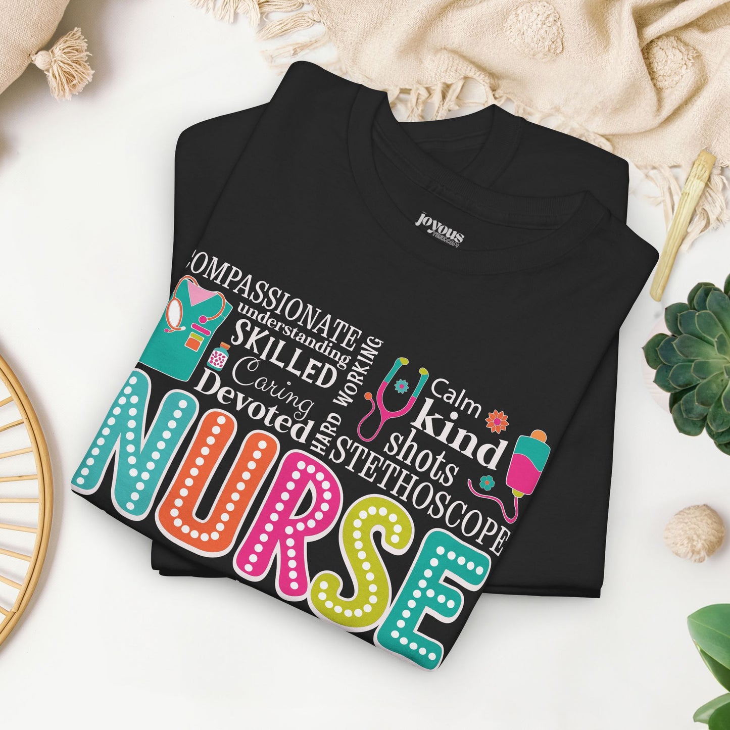 Trendy Nurse Heavy Cotton Tee for Dedicated Registered Nurse