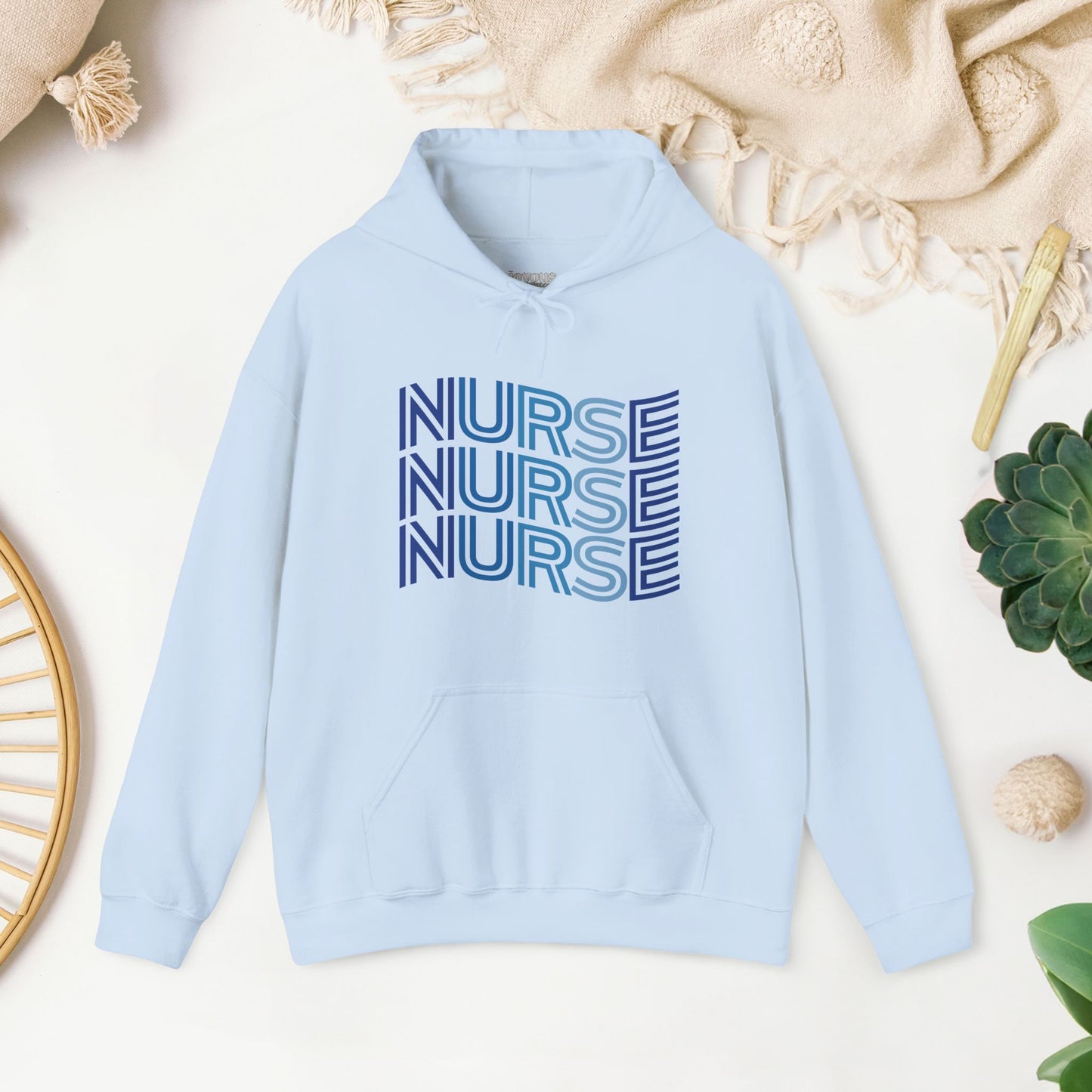 Wavy Nurse Hoodie - Registered Nurse Hoodie