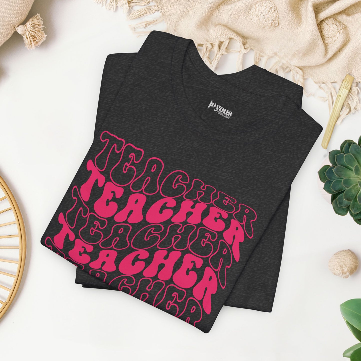 Groovy Trendy Teacher Soft Cotton Tee for School Teachers