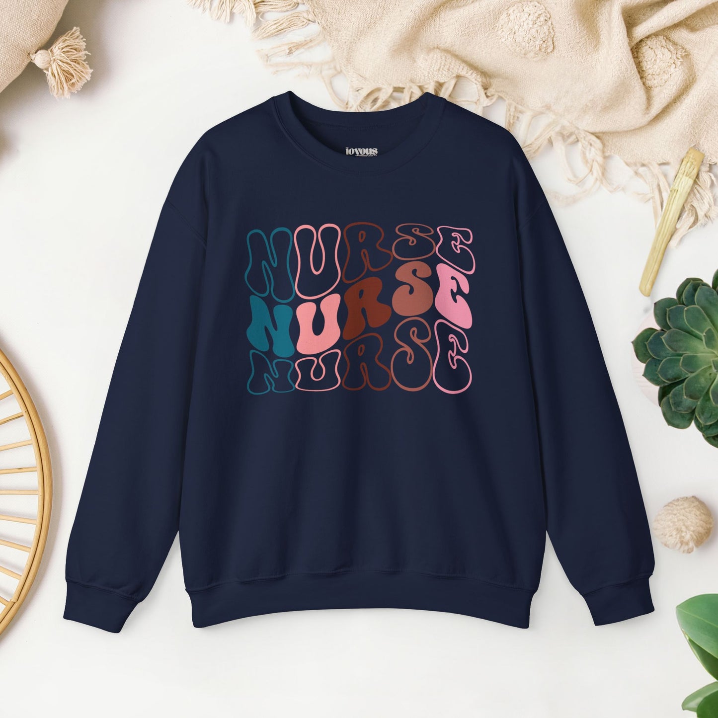Groovy Nurse Sweatshirt for Registered Nurse