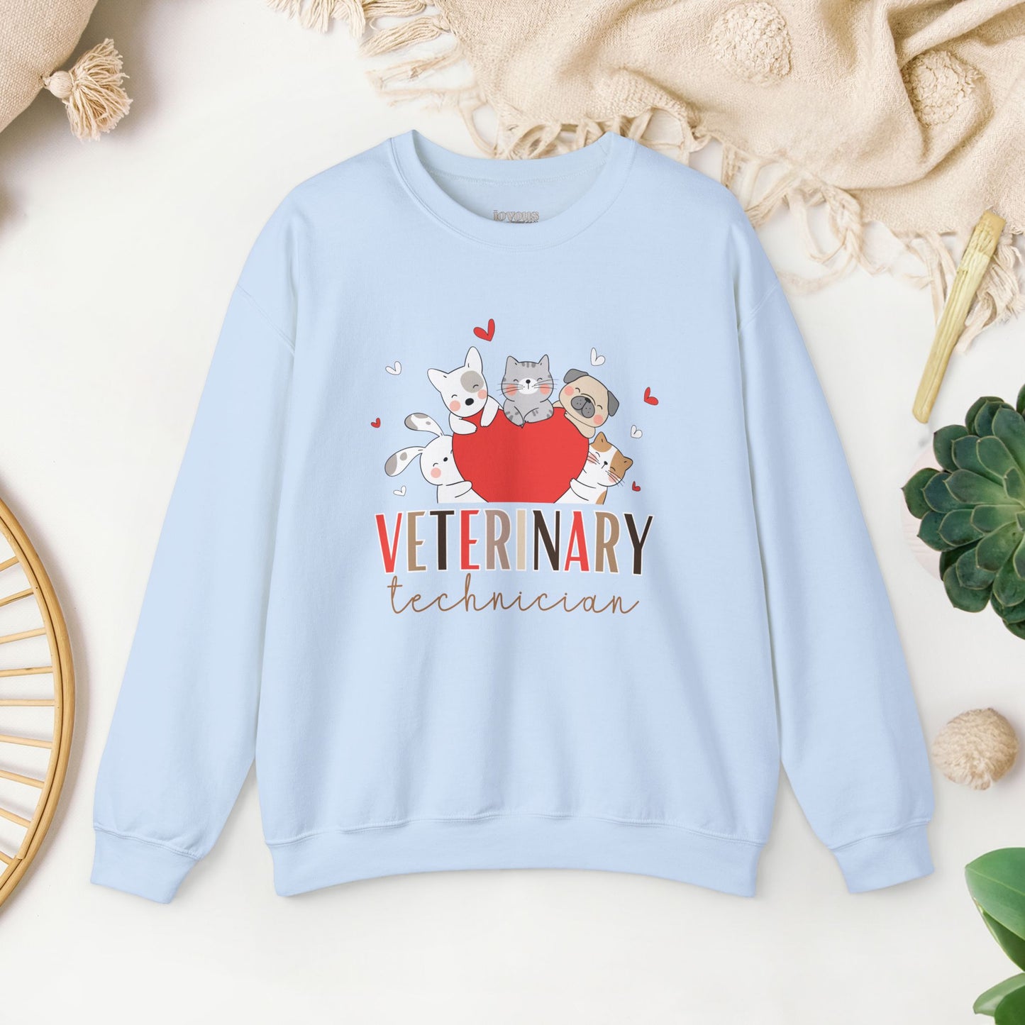 Cute Veterinary Technician Crewneck Sweatshirt for VET Tech