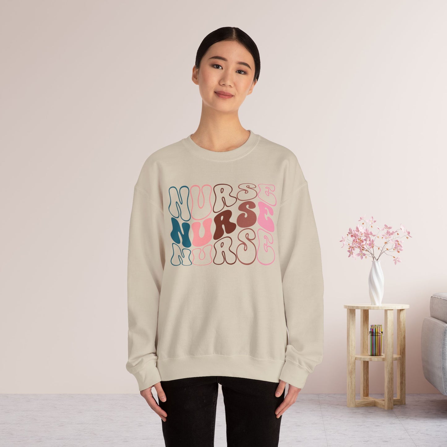 Groovy Nurse Sweatshirt for Registered Nurse