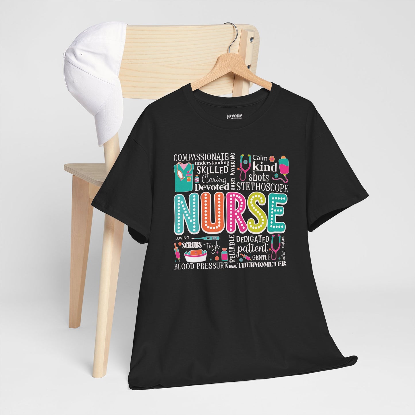Trendy Nurse Heavy Cotton Tee for Dedicated Registered Nurse