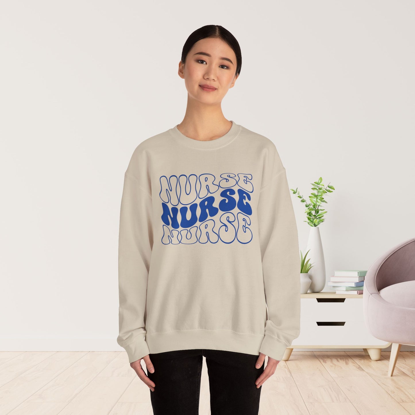 Groovy Nurse Sweatshirt - Registered Nurse Sweatshirt