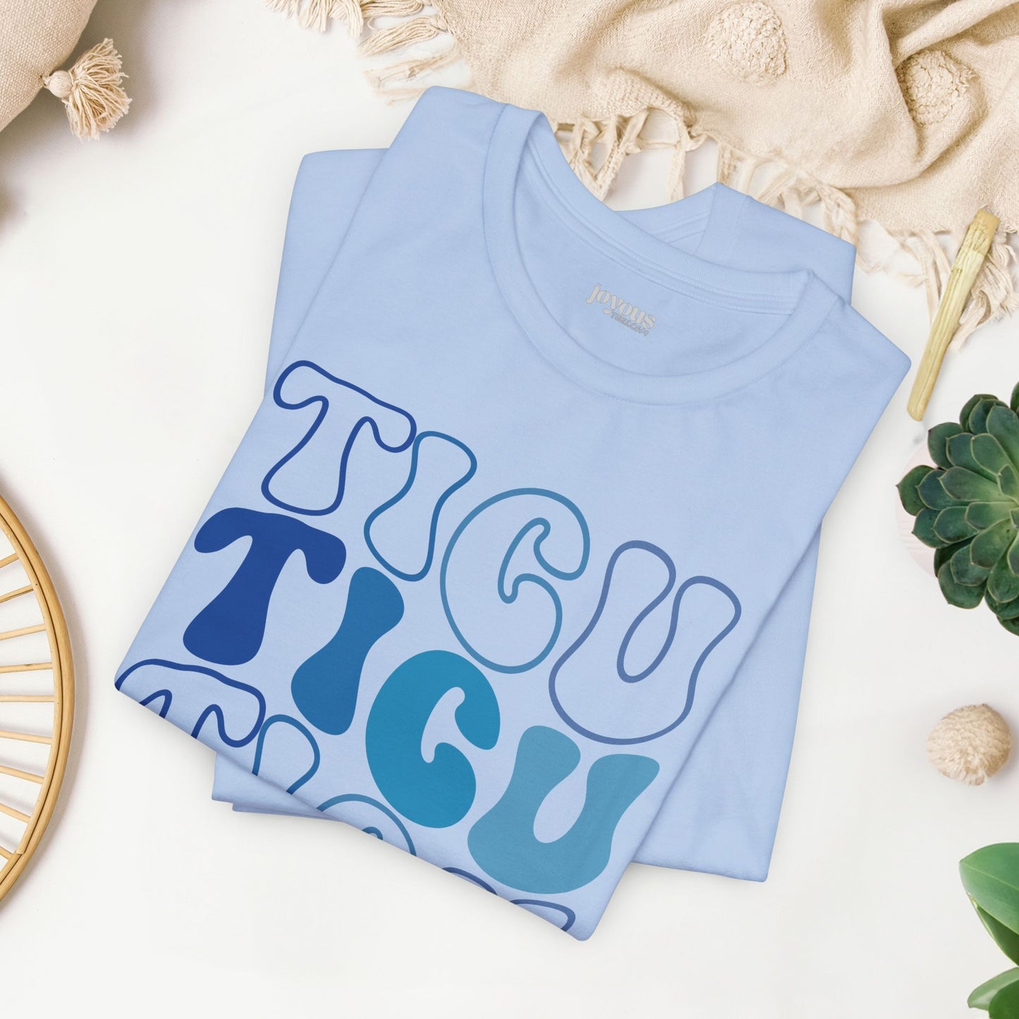 Groovy Blue TICU Shirt - Trauma ICU Nurse Soft Cotton Tee