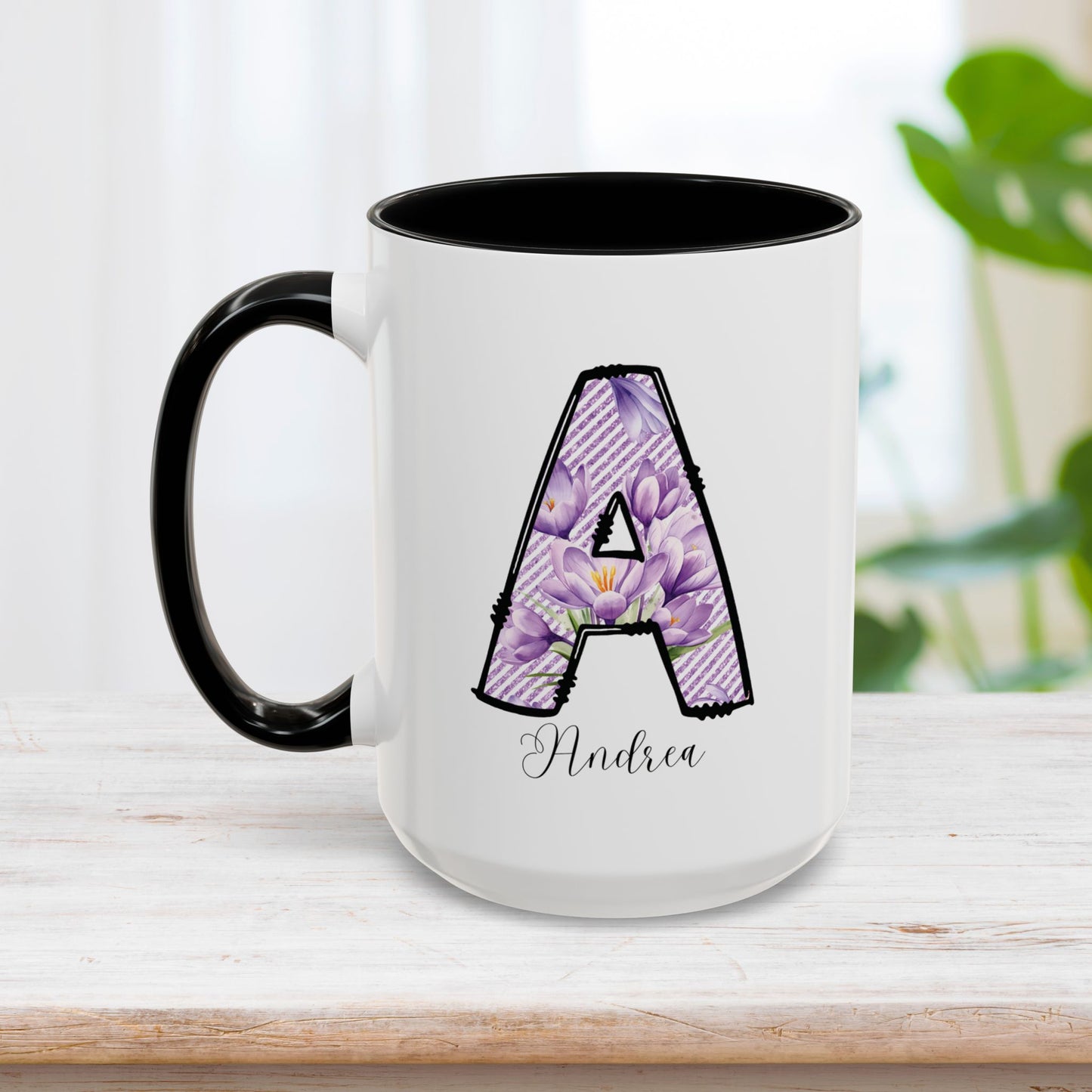 Custom Name Initial Letter Mug - Personalized Gifts A-Z
