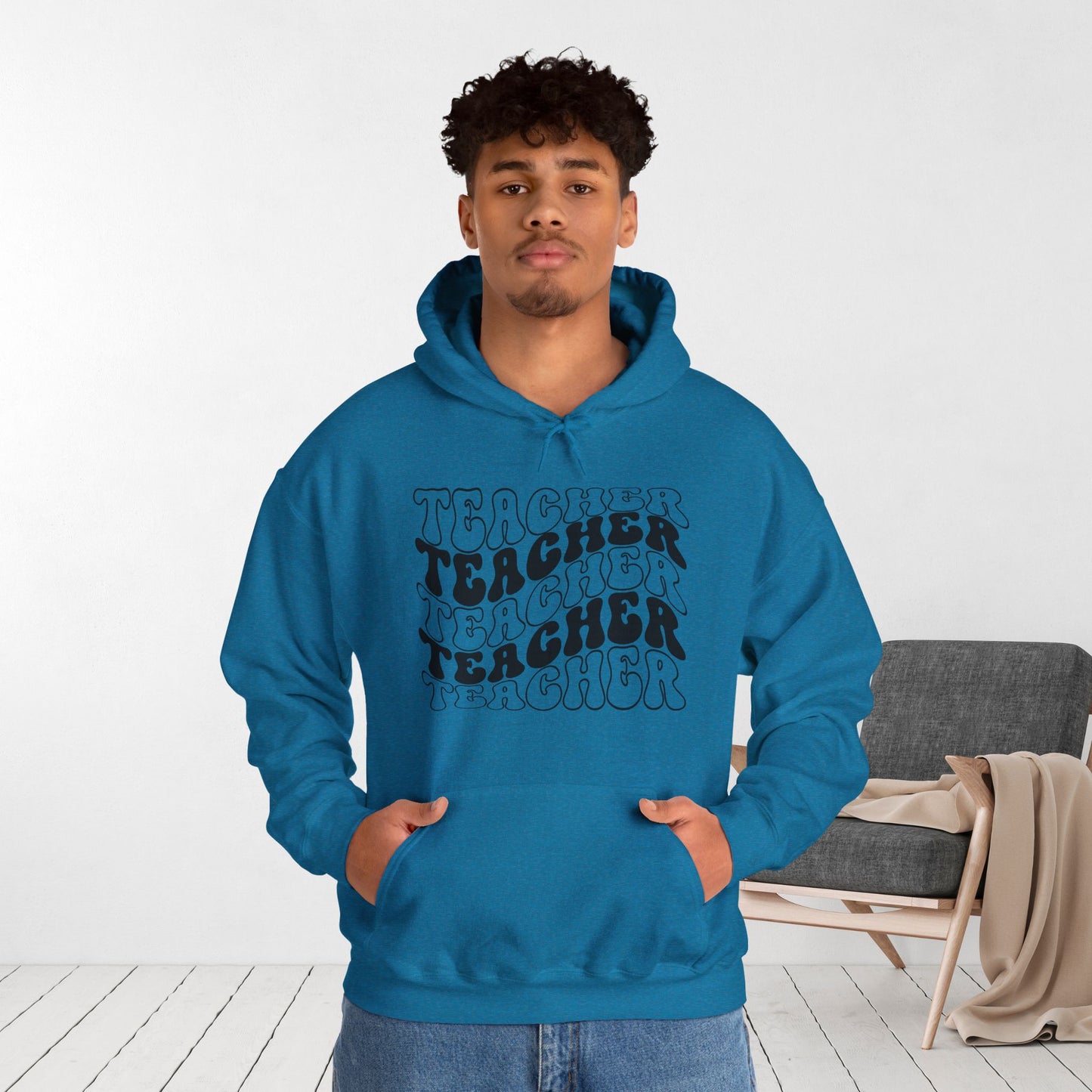 Groovy Unisex Teacher Hoodie for School Teachers