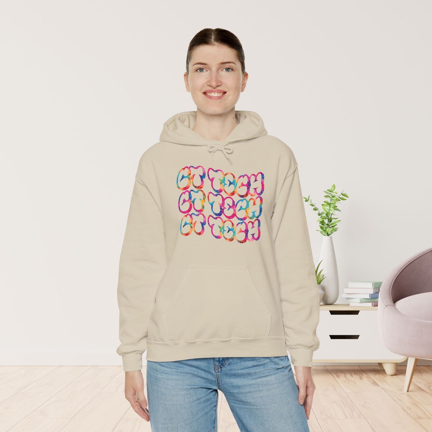 Tie Dye Groovy CT Tech Hoodie - CT Technologist Hoodie