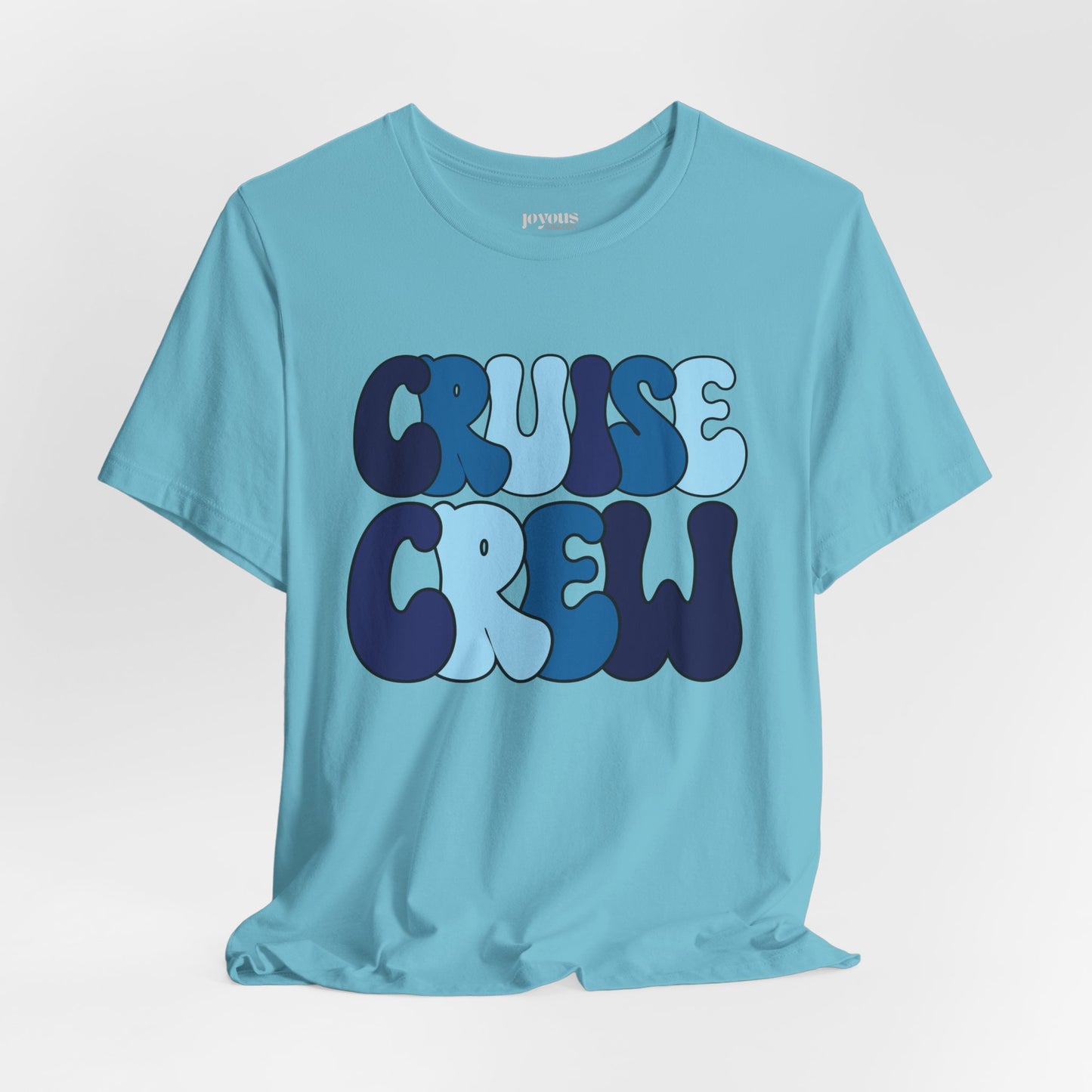 Blue Cruise Crew Shirt - Family Cruise Vacation Soft Cotton Tee