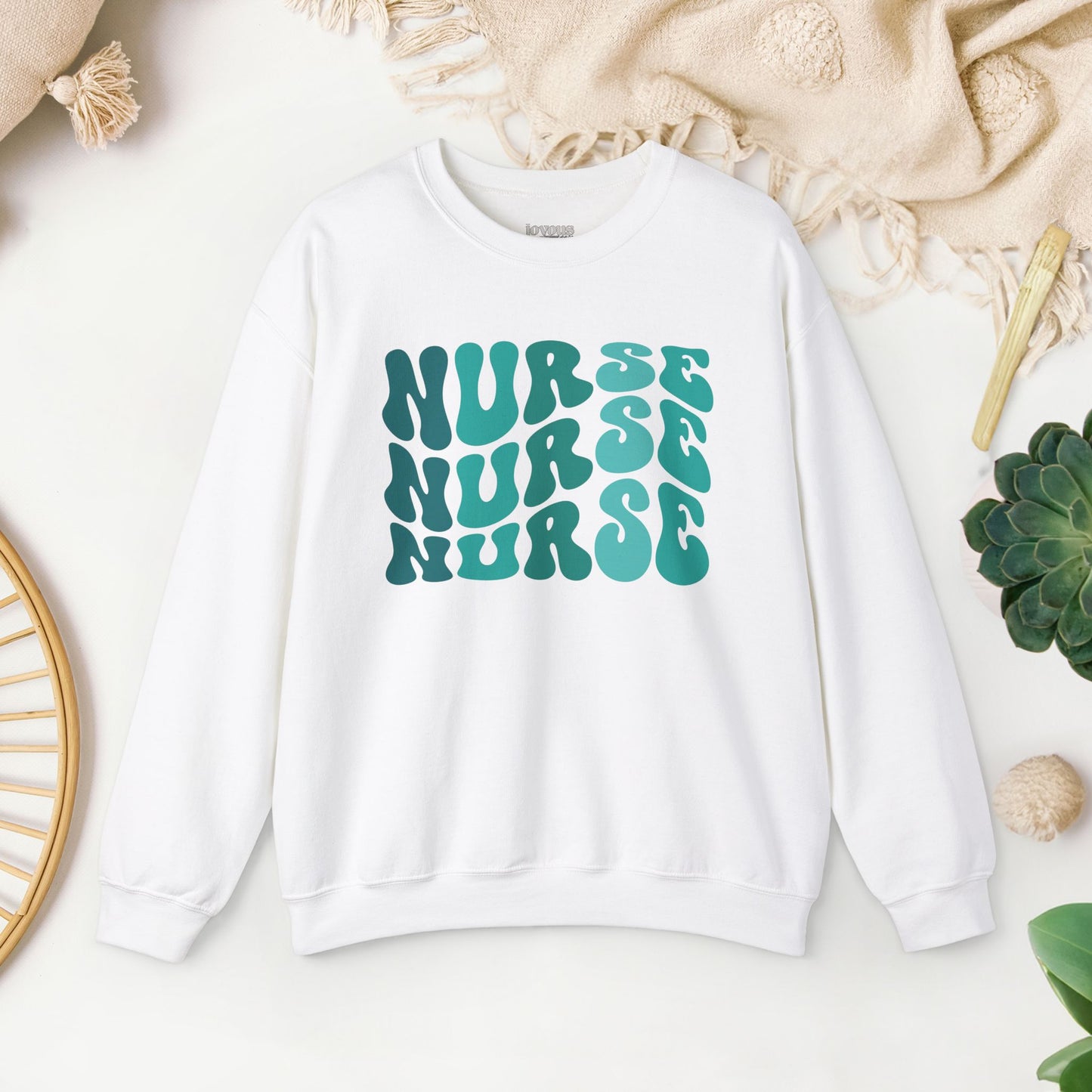 Groovy Green Nurse Sweatshirt