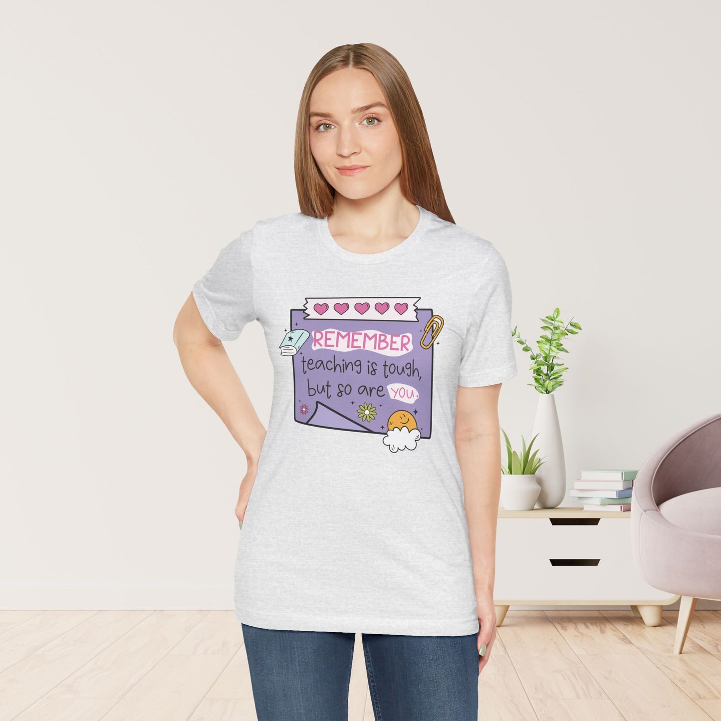 Trendy Motivational Teacher Soft Cotton Tee