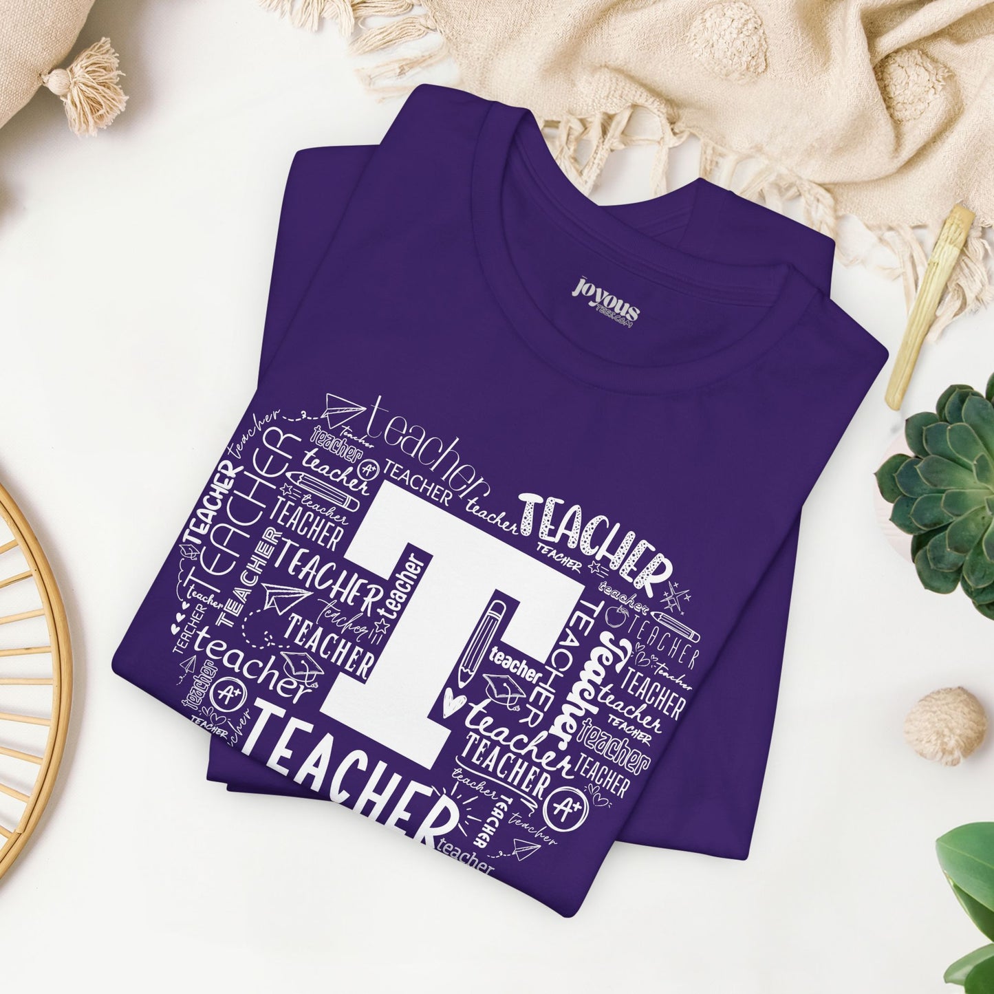 Trendy Teacher Soft Cotton Tee for School Teachers