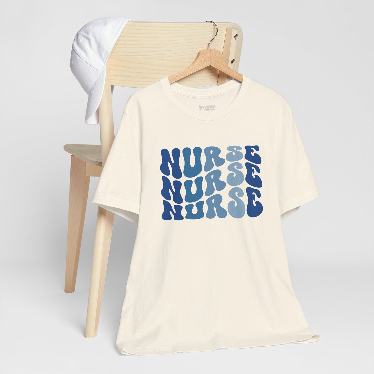 Groovy Blue Nurse Shirt - Registered Nurse Soft Cotton Tee