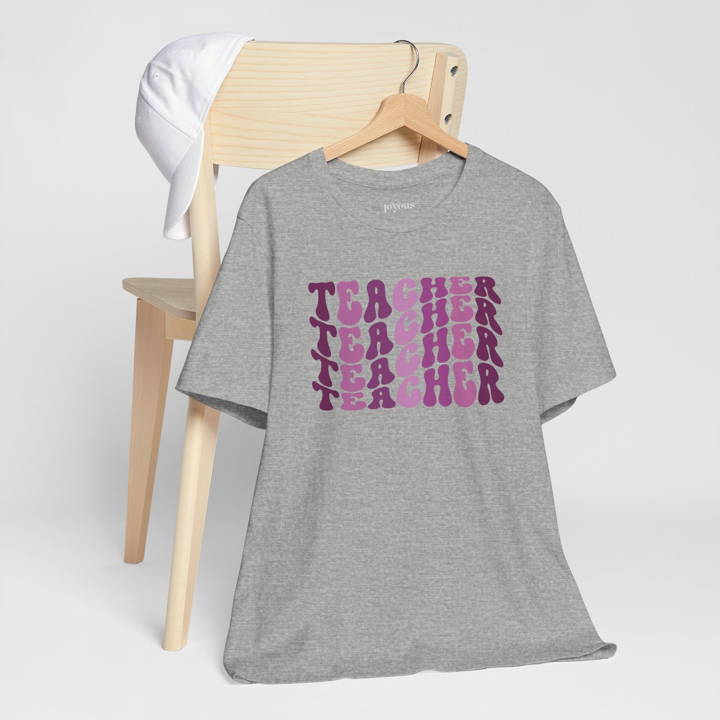 Groovy Purple Teacher Soft Cotton Tee for School Teachers