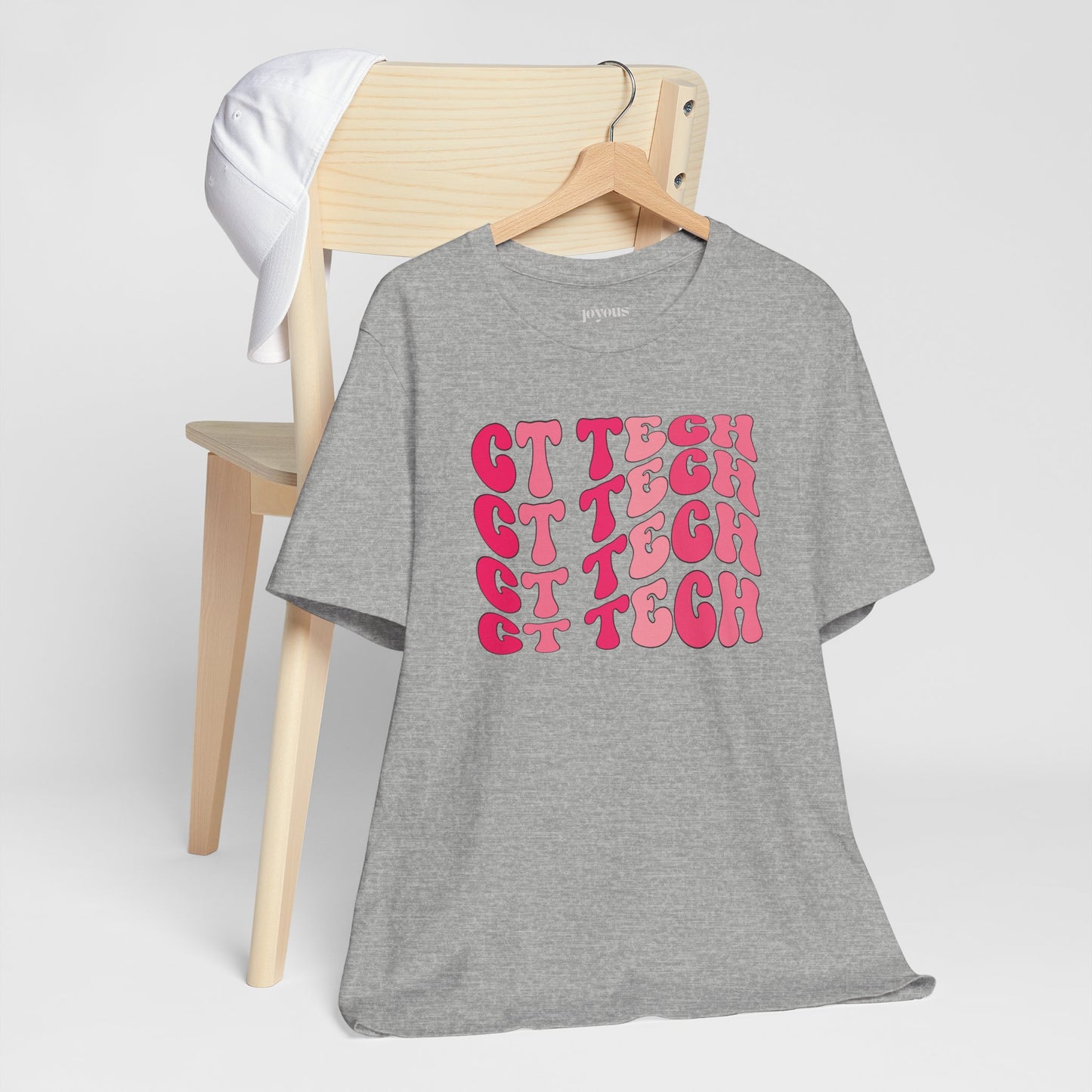 Groovy Pink CT Tech Shirt - CT Technologist Soft Cotton Tee