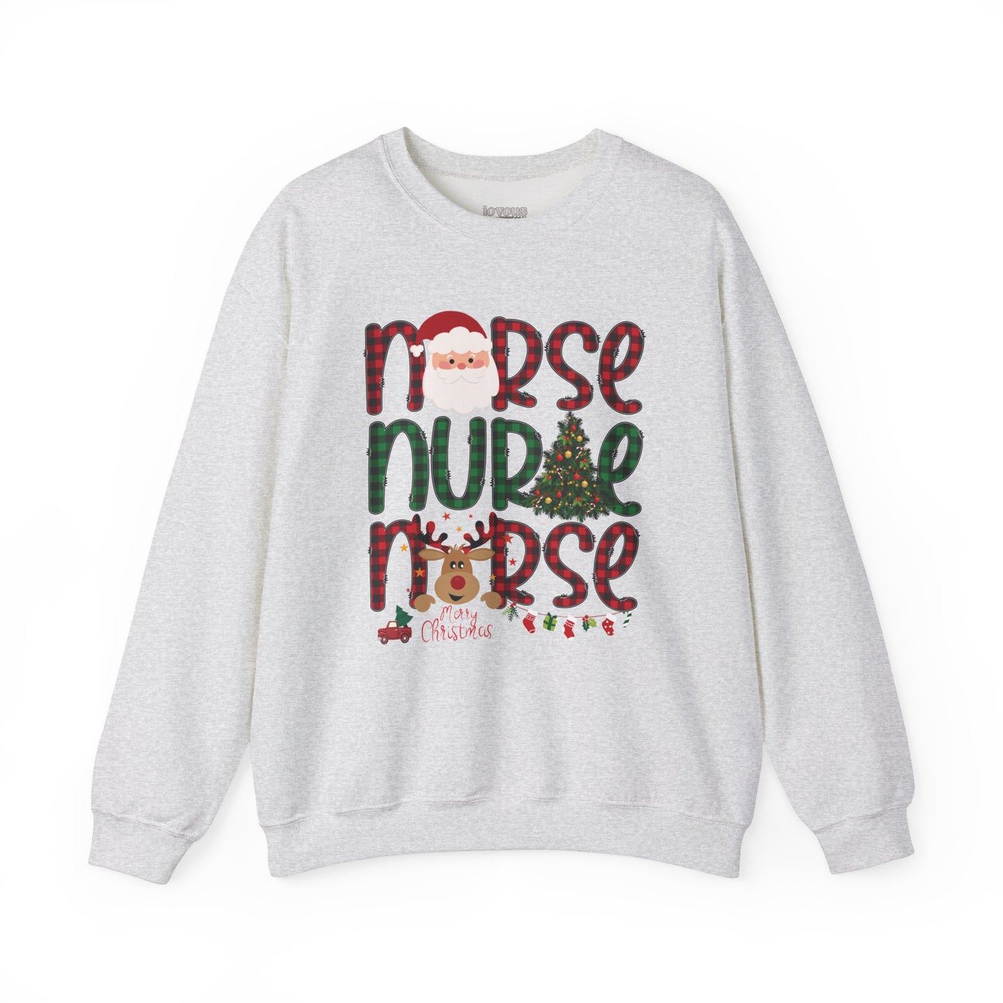 Plaid Christmas Nurse Sweatshirt
