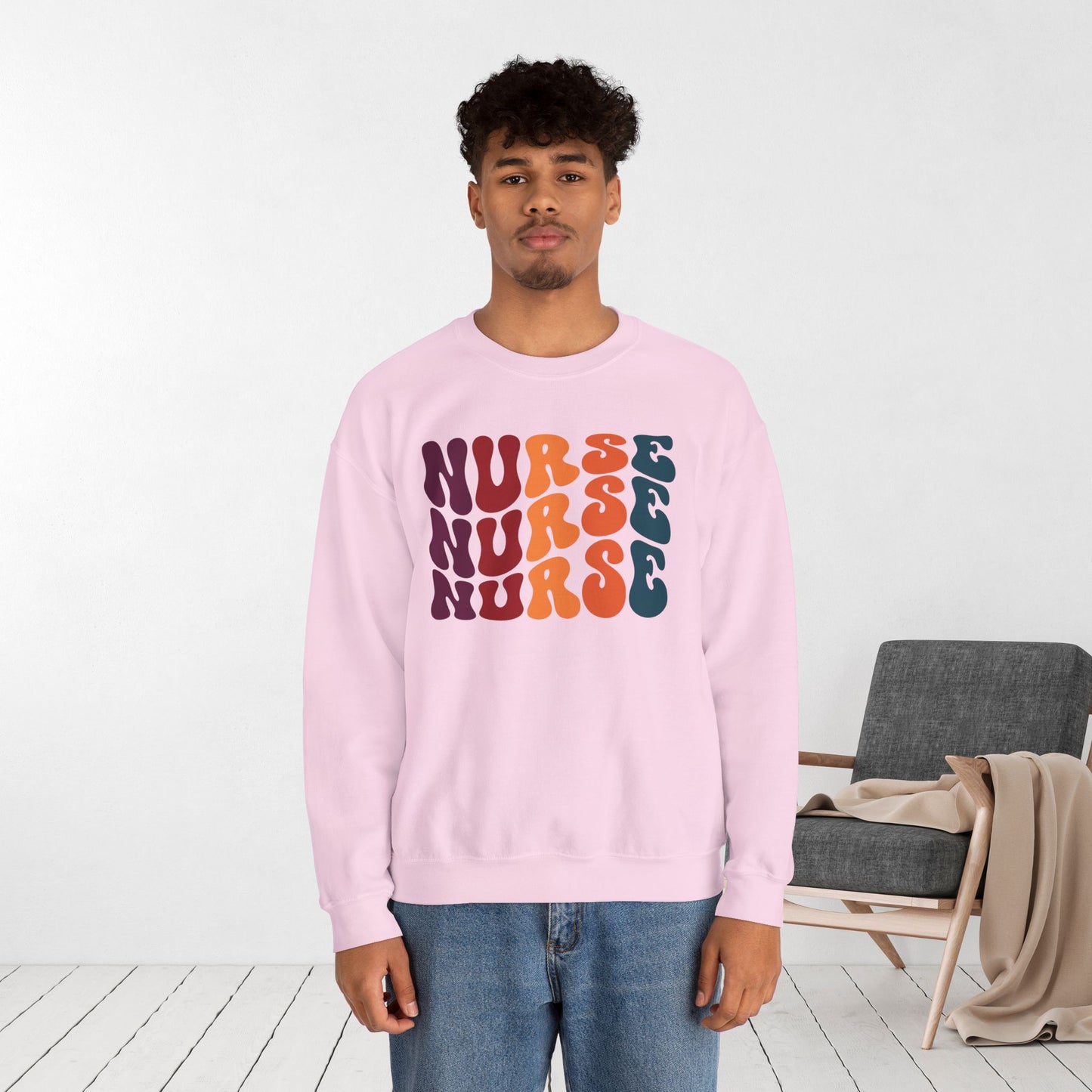 Groovy Nurse Sweatshirt - Nurse Pullover