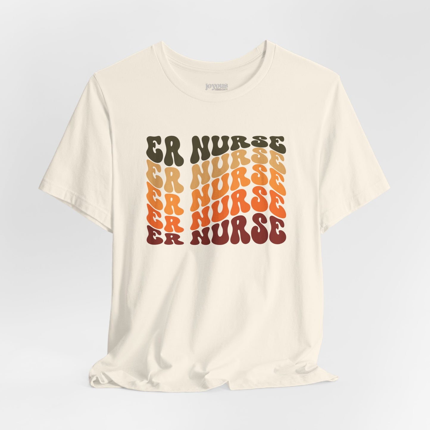 Groovy Fall ER Nurse Shirt - Emergency Nurse Soft Cotton Tee