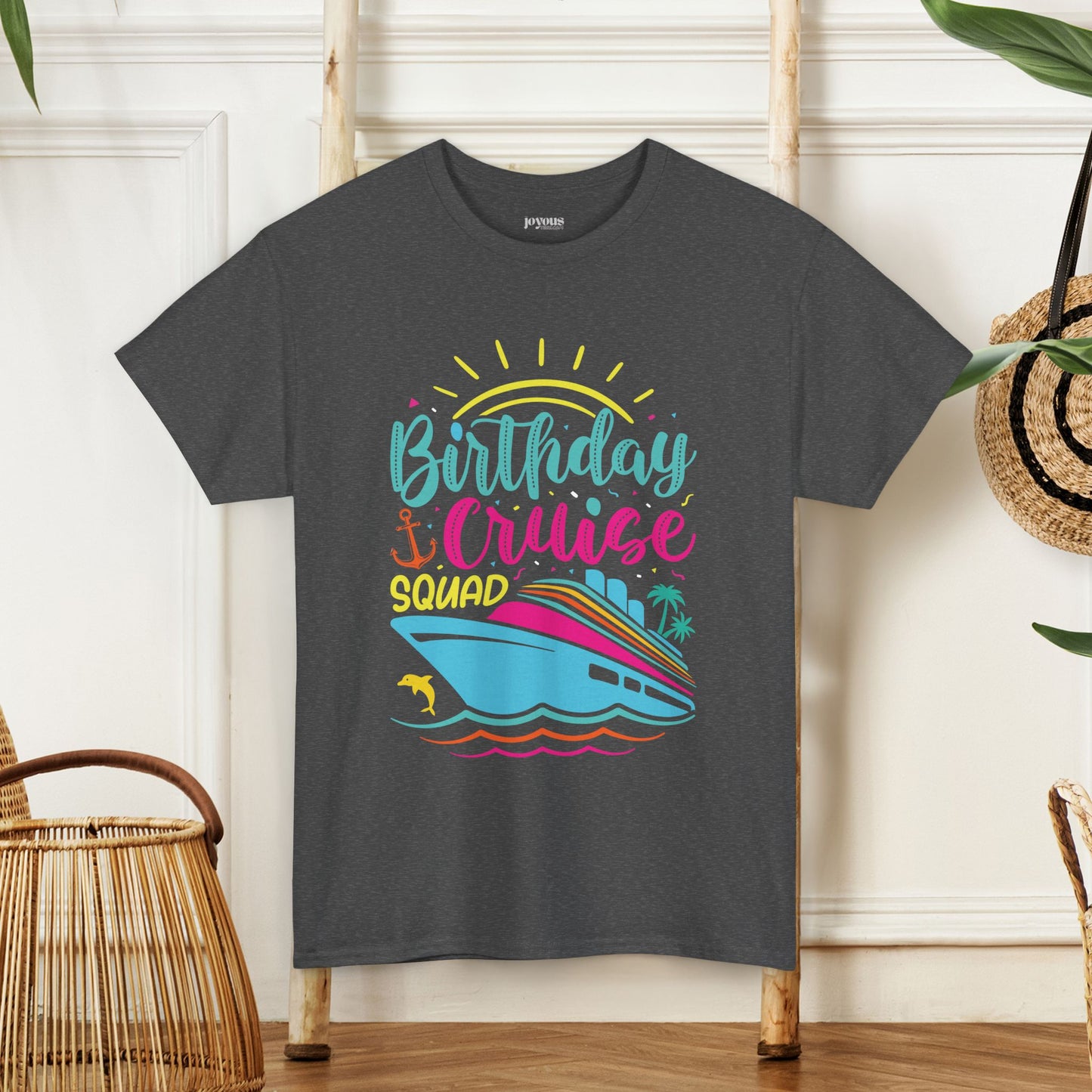 Birthday Cruise Squad Shirt - Family Cruise Vacation Heavy Cotton Tee