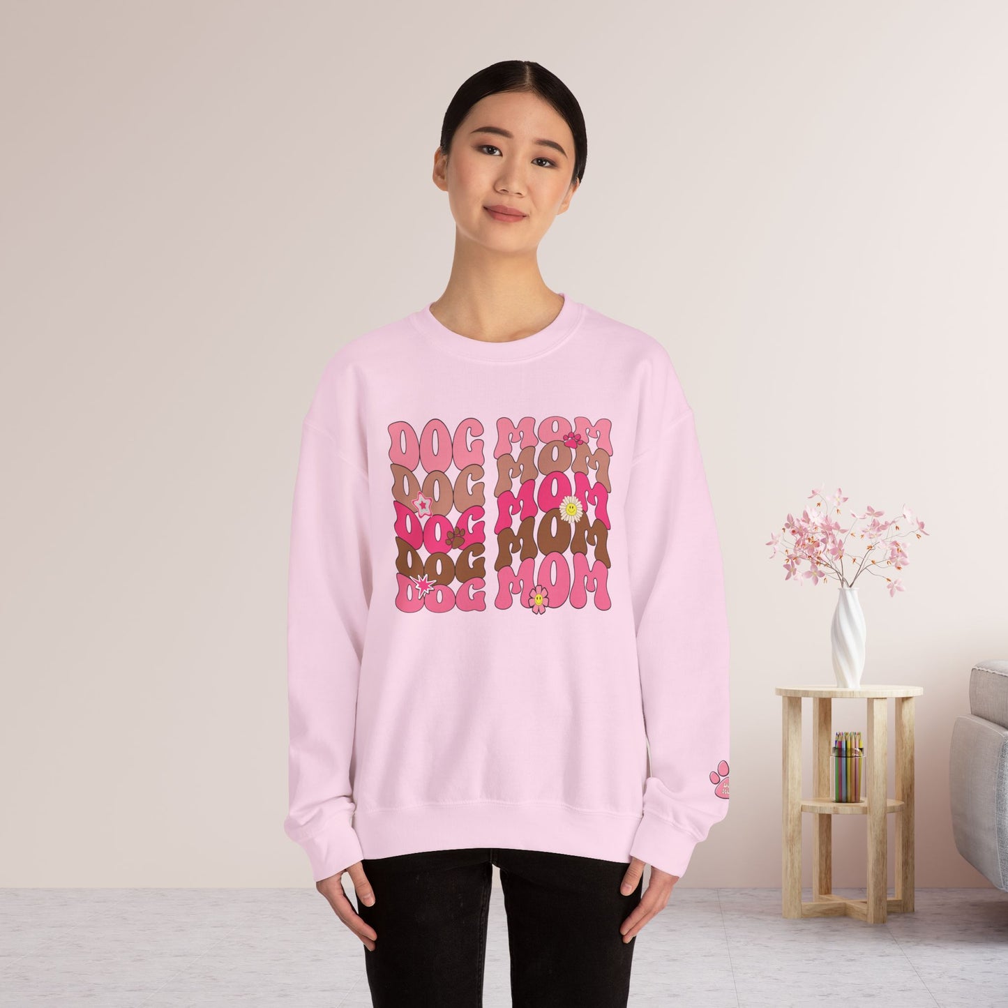 Pink Dog Mom Sweatshirt