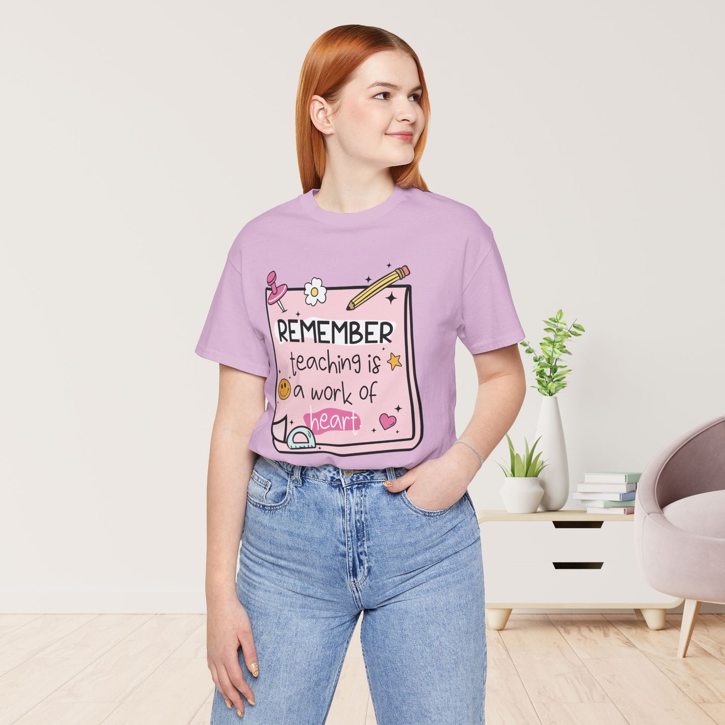 Trendy Motivational Teacher Soft Cotton Tee