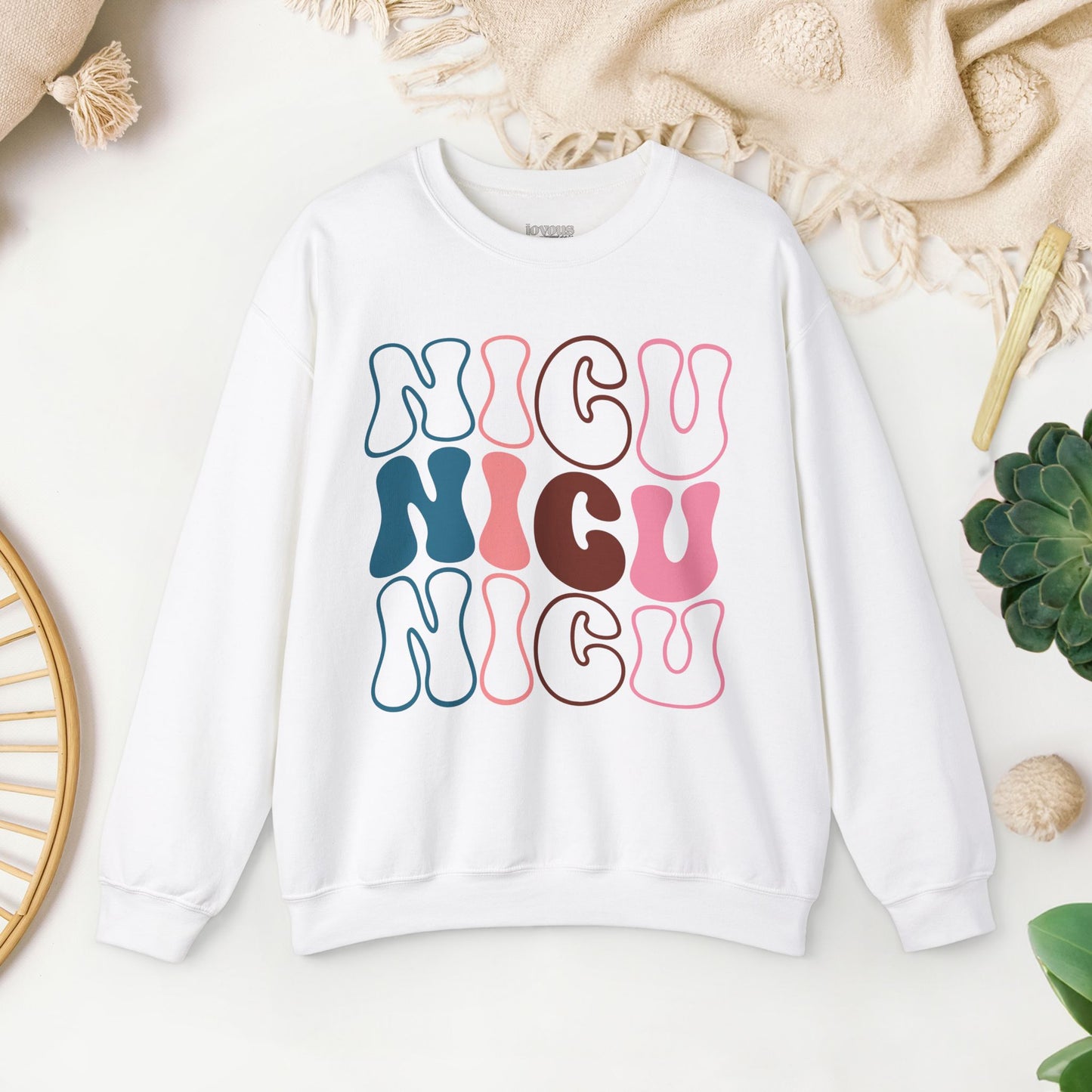 Groovy NICU Sweatshirt - Neonatal ICU Nurse Sweater