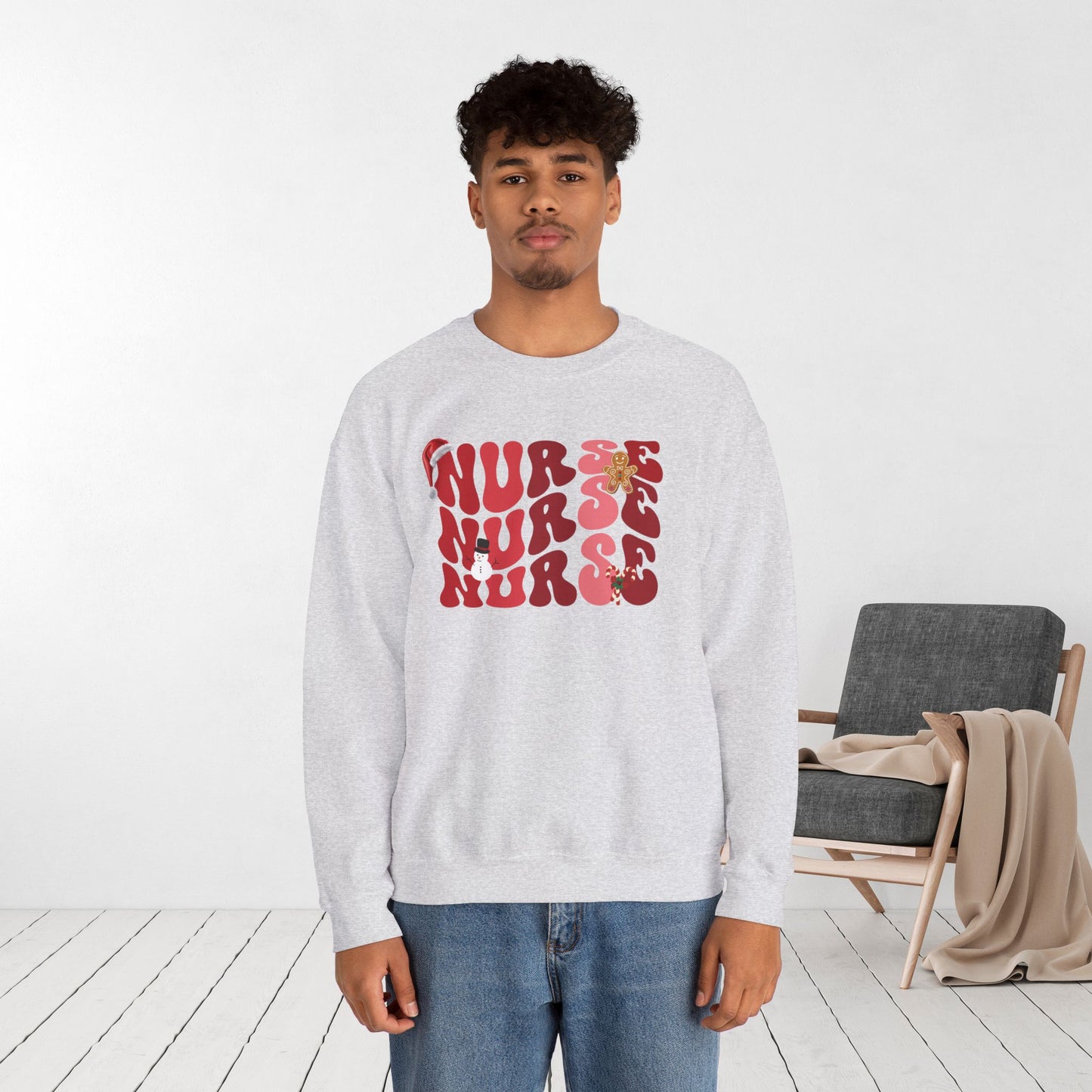 Groovy Christmas Nurse Sweatshirt