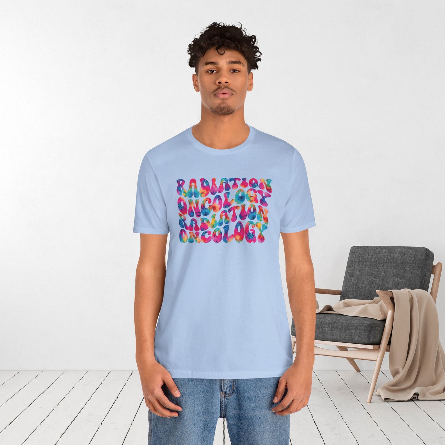 Tie Dye Groovy Radiation Oncology Soft Cotton Tee