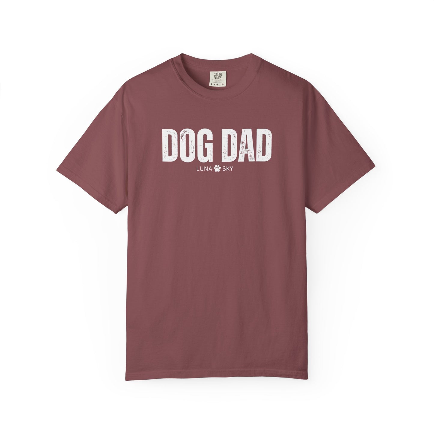 Custom Dog Dad Comfort Colors Shirt with Dogs Name - Personalized Dog Lover Gift