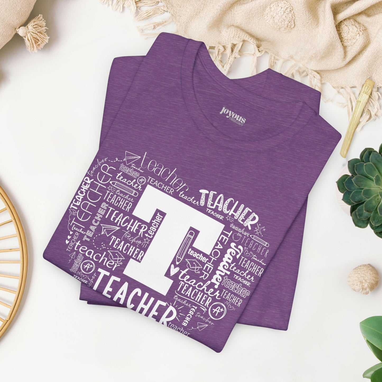 Trendy Teacher Soft Cotton Tee for School Teachers