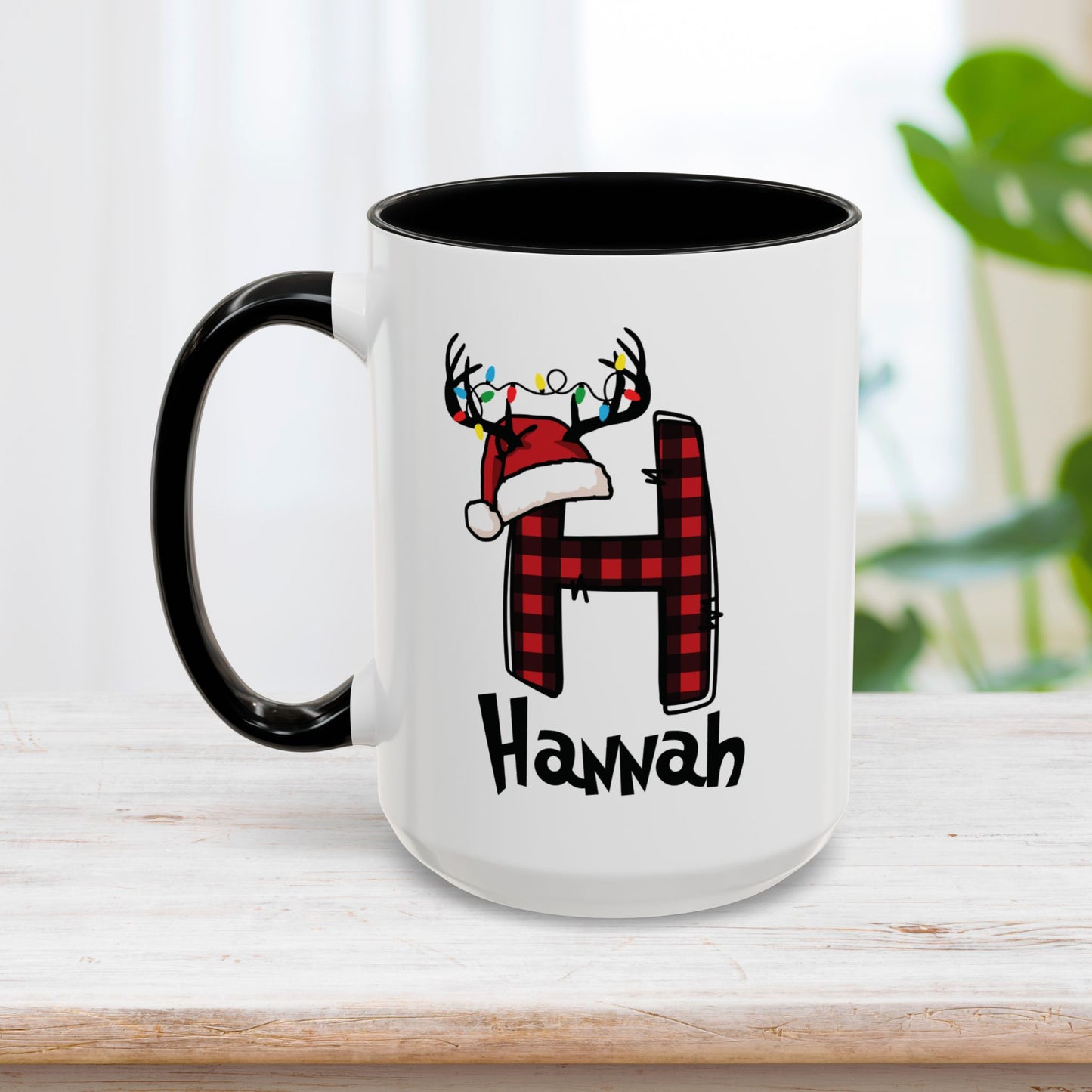 Custom Name Christmas Initial Letter Mug - Personalized Christmas Gifts A-Z