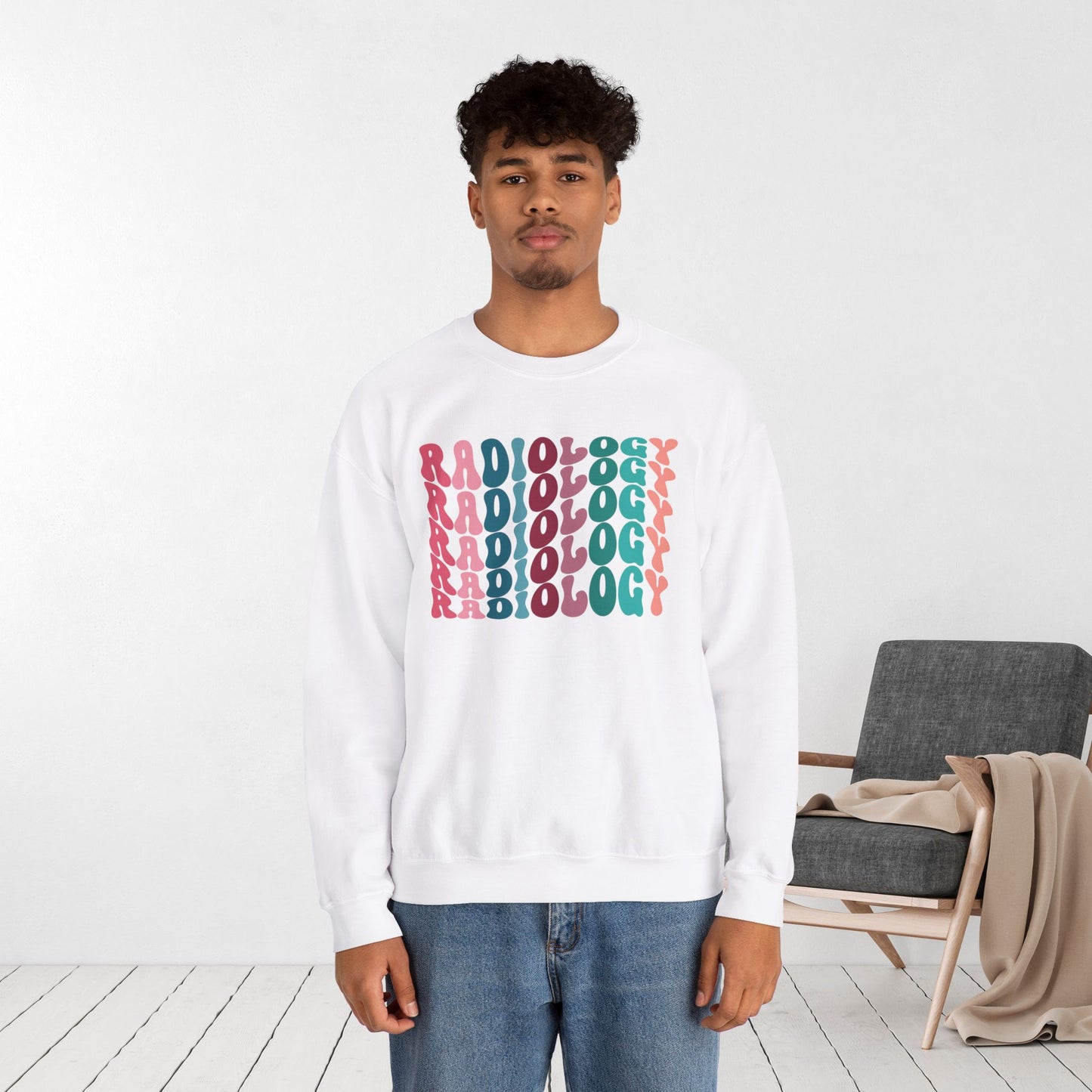 Groovy Colorful Radiology Sweatshirt for RAD Technician
