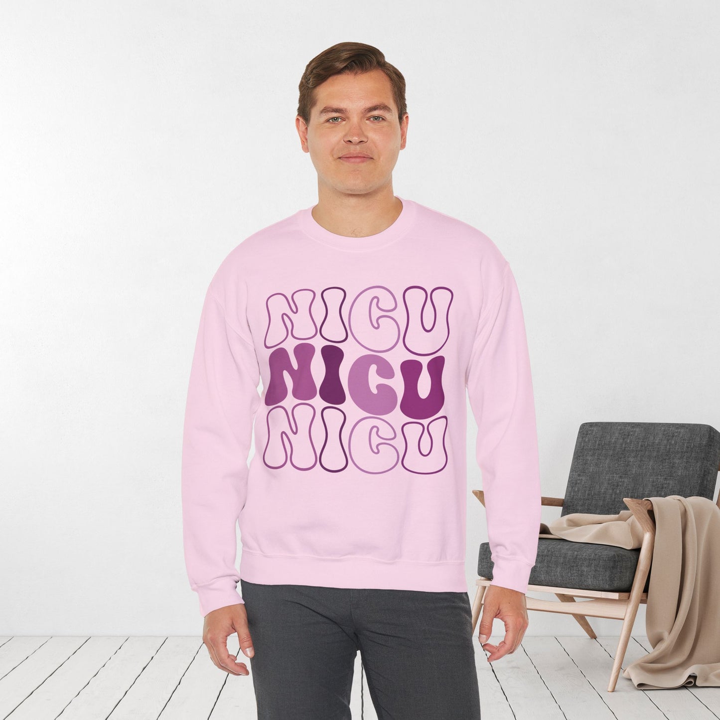 Groovy NICU Sweatshirt - Neonatal ICU Nurse Sweater