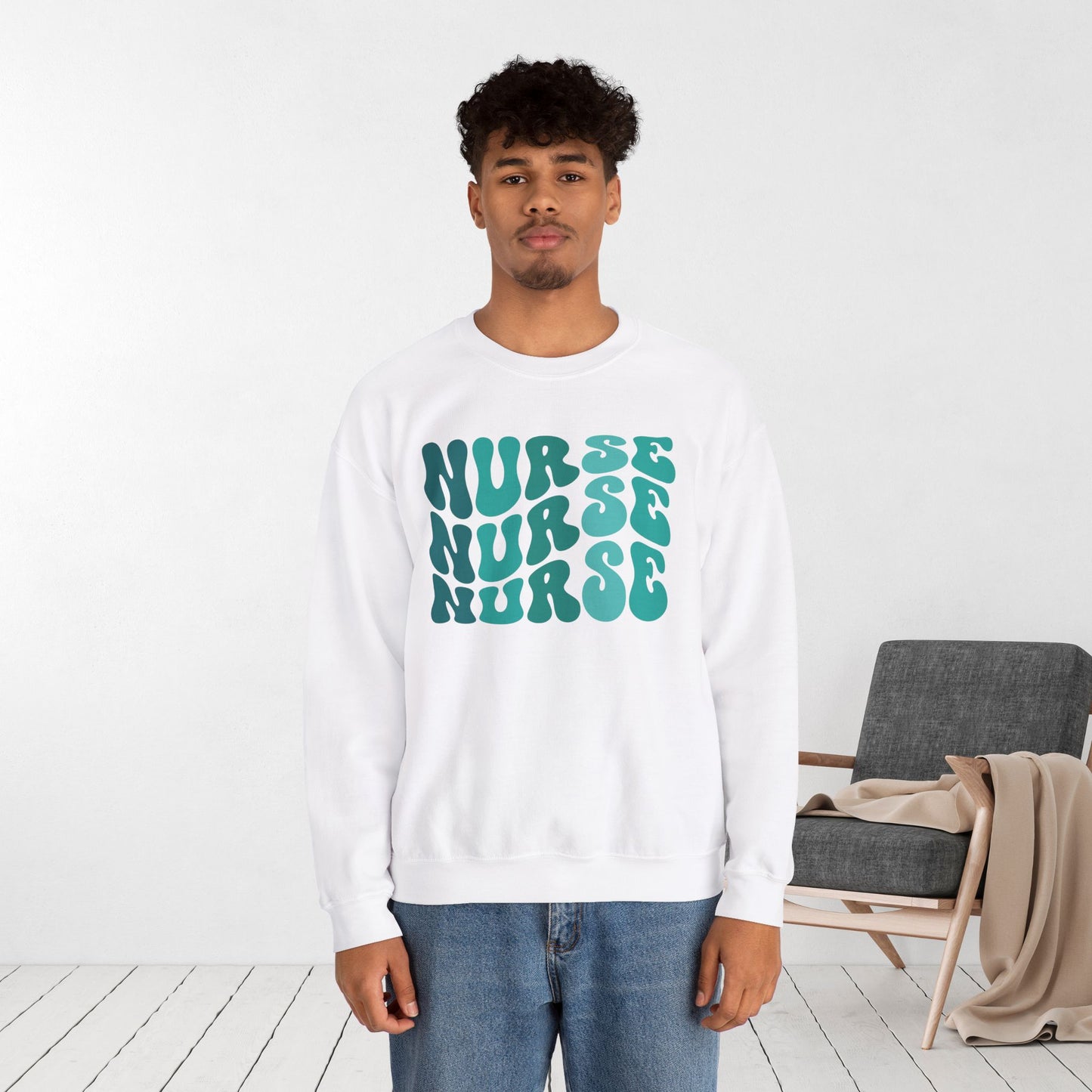 Groovy Green Nurse Sweatshirt
