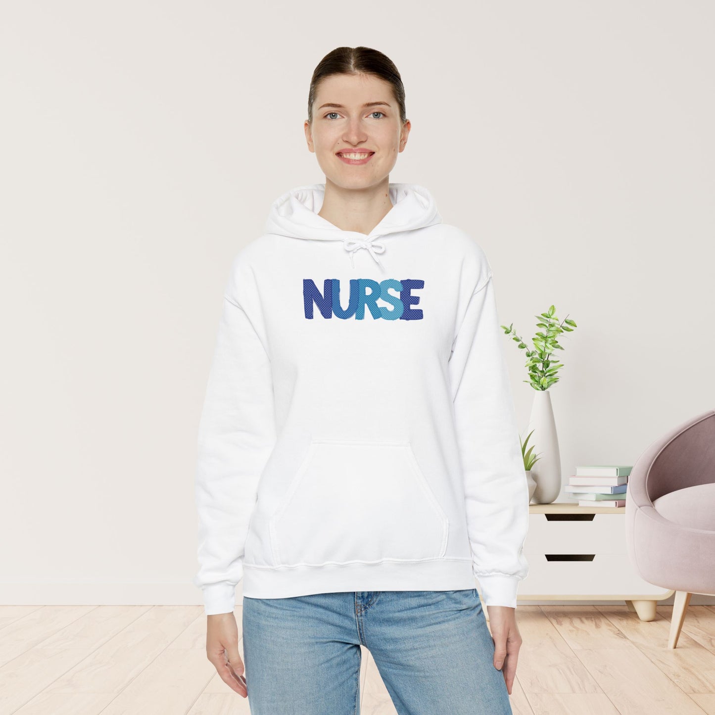 Polka Dot Nurse Hoodie - Registered Nurse Hoodie