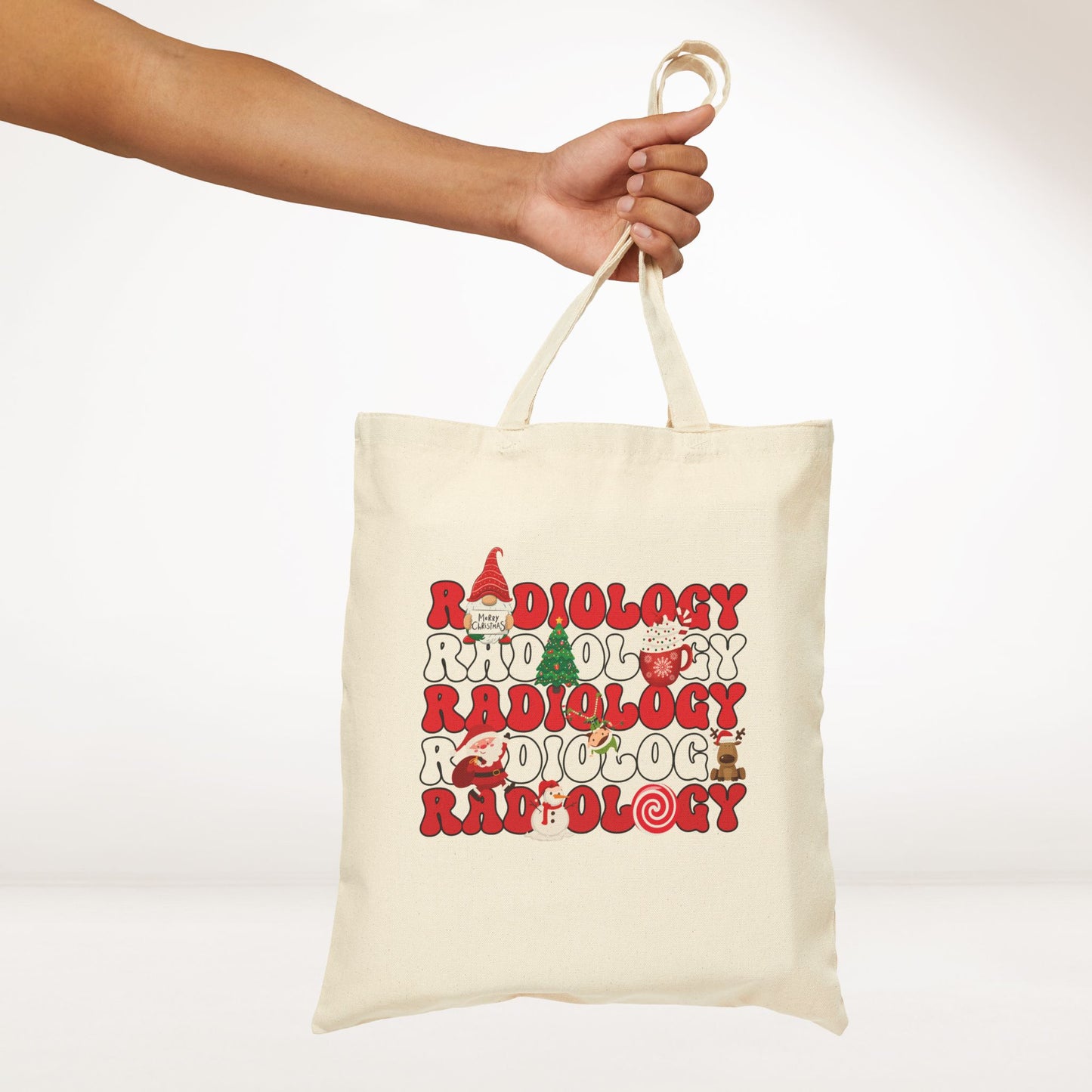 Christmas Radiology Canvas Tote Bag - Best Radiology Gift
