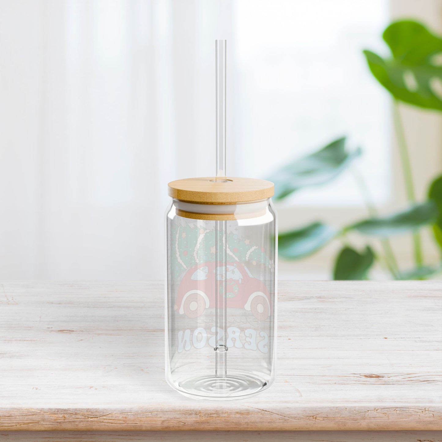 'Tis The Season Retro Christmas Sipper Glass - Best Christmas Gift