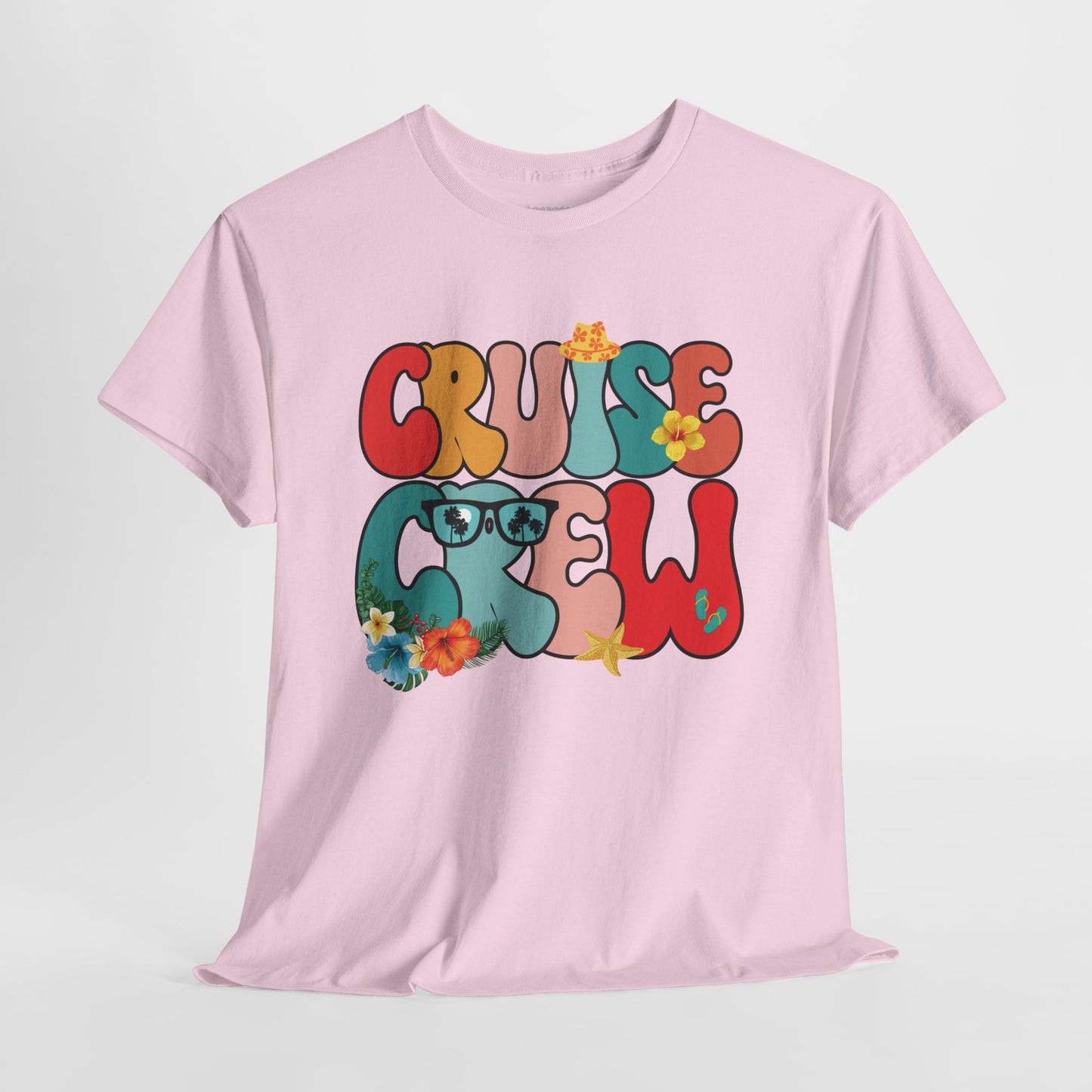 Groovy Cruise Crew Shirt - Family Cruise Vacation Heavy Cotton Tee