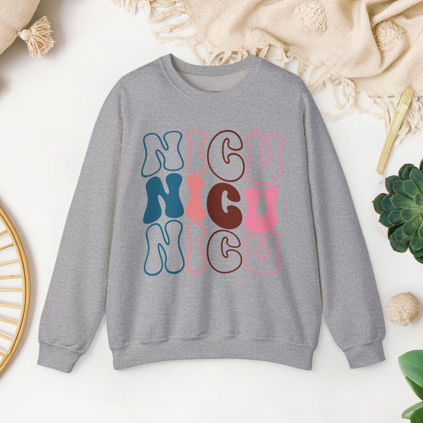 Groovy NICU Sweatshirt - Neonatal ICU Nurse Sweater