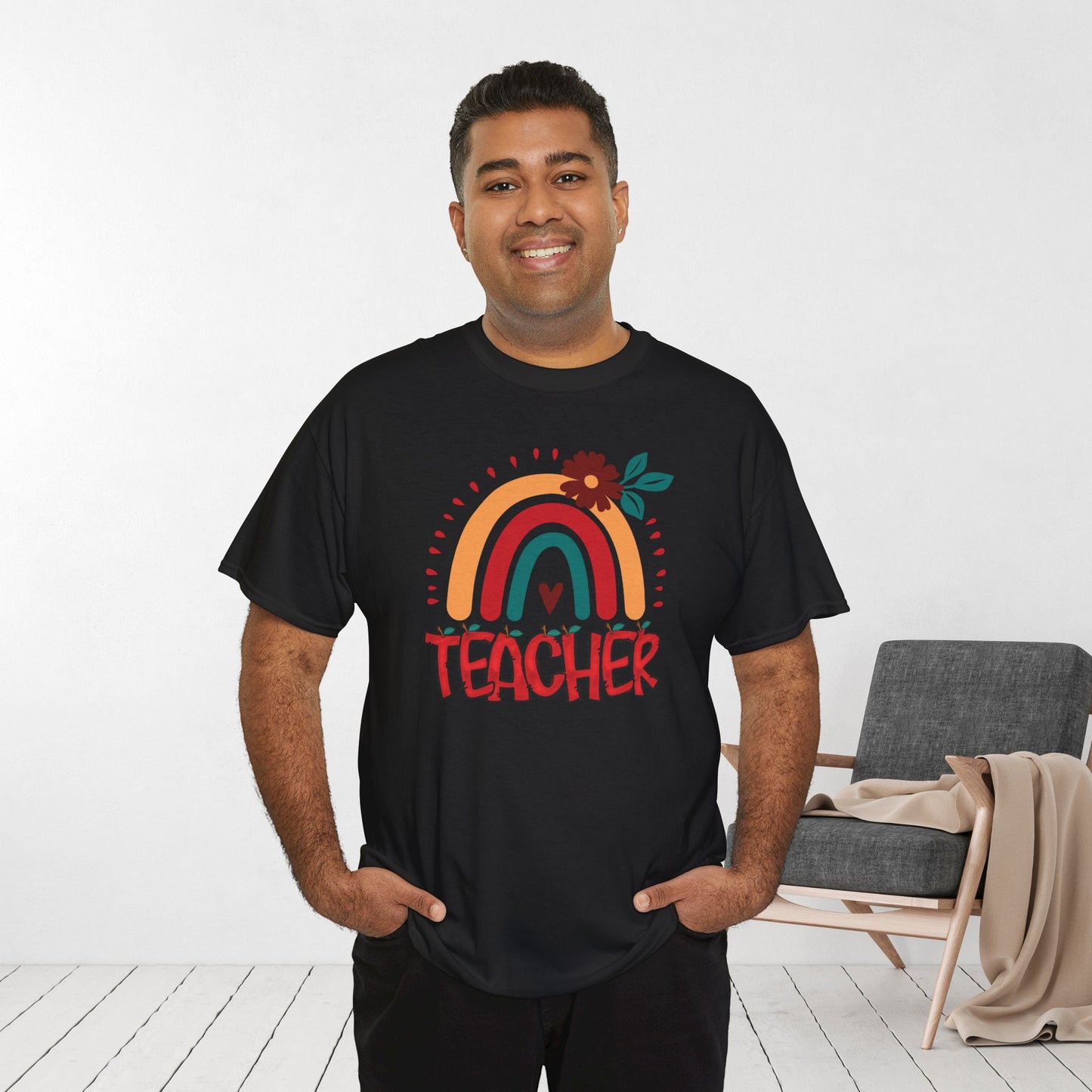 Trendy Teacher Shirt - Back to School Heavy Cotton Tee