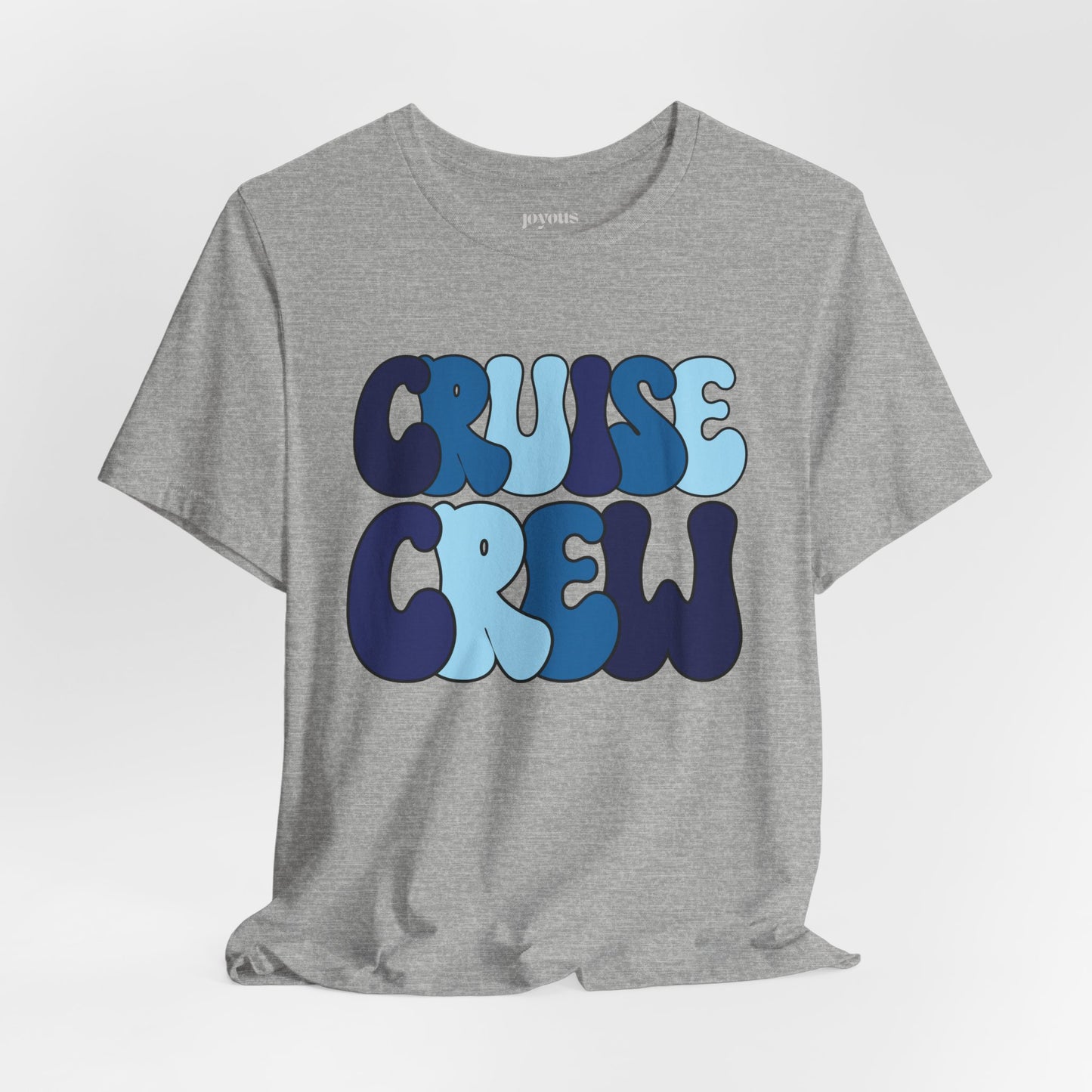 Blue Cruise Crew Shirt - Family Cruise Vacation Soft Cotton Tee