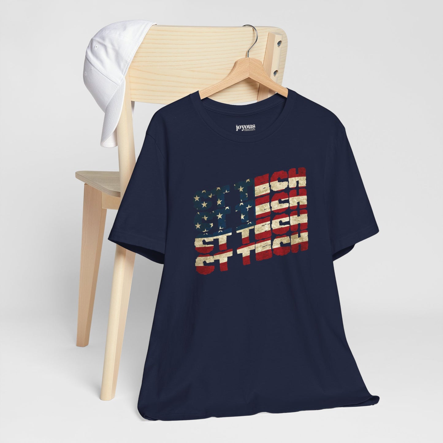 USA Flag CT Tech Shirt - 4th of July CT Technologist Soft Cotton Tee