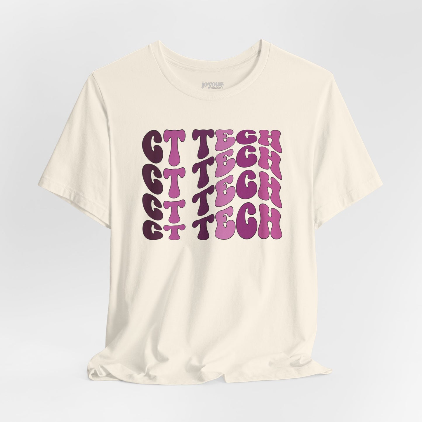 Groovy Purple CT Tech Shirt - CT Technologist Soft Cotton Tee
