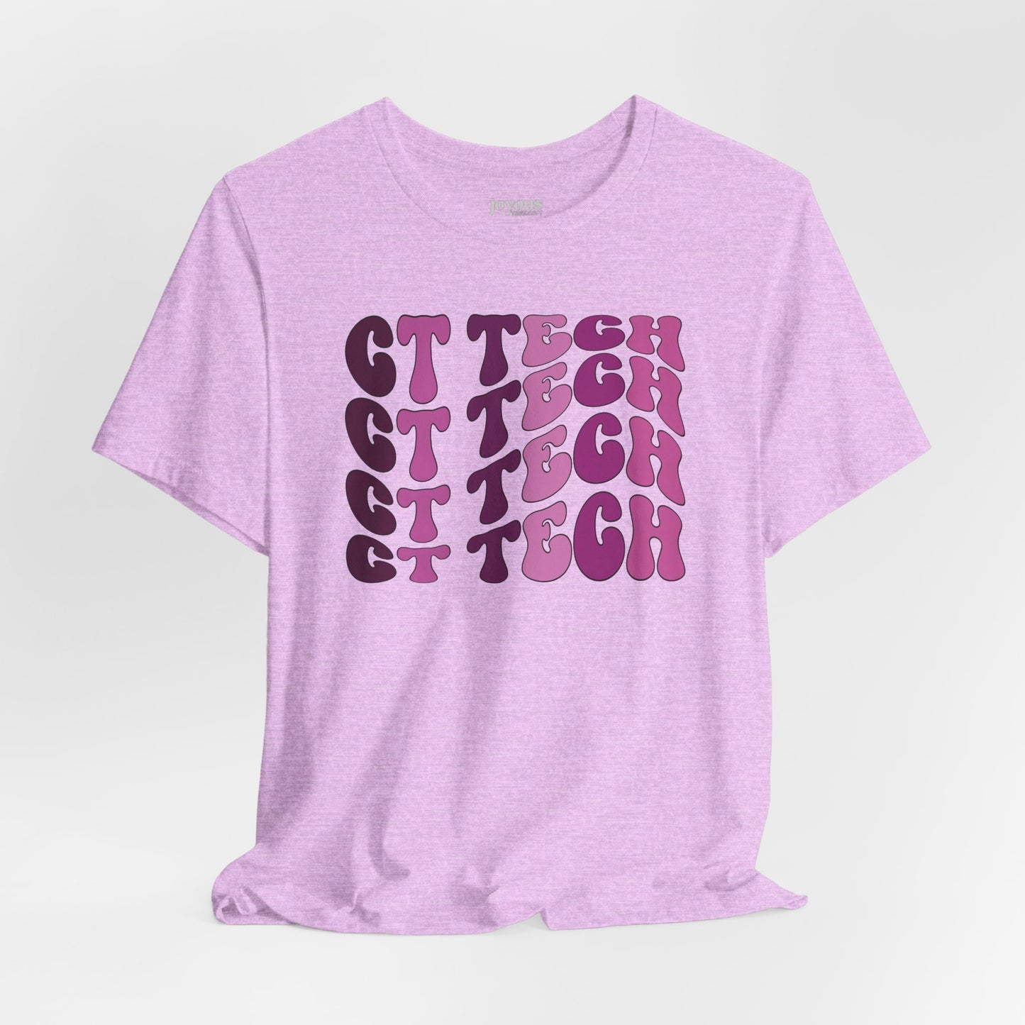 Groovy Purple CT Tech Shirt - CT Technologist Soft Cotton Tee