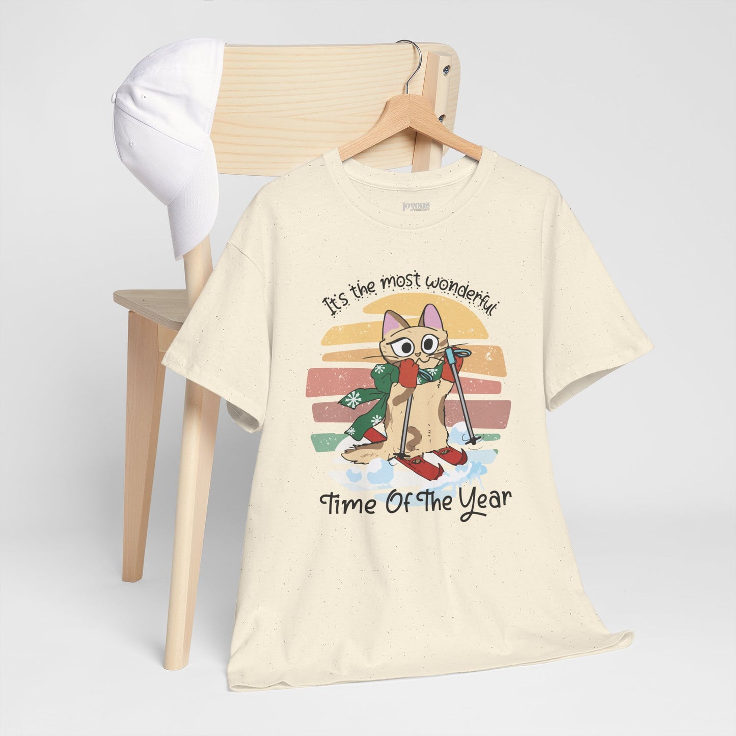 It's The Most Wonderful Time Of The Year Funny Cat Christmas Heavy Cotton Tee - Cat Lovers Christmas Gift