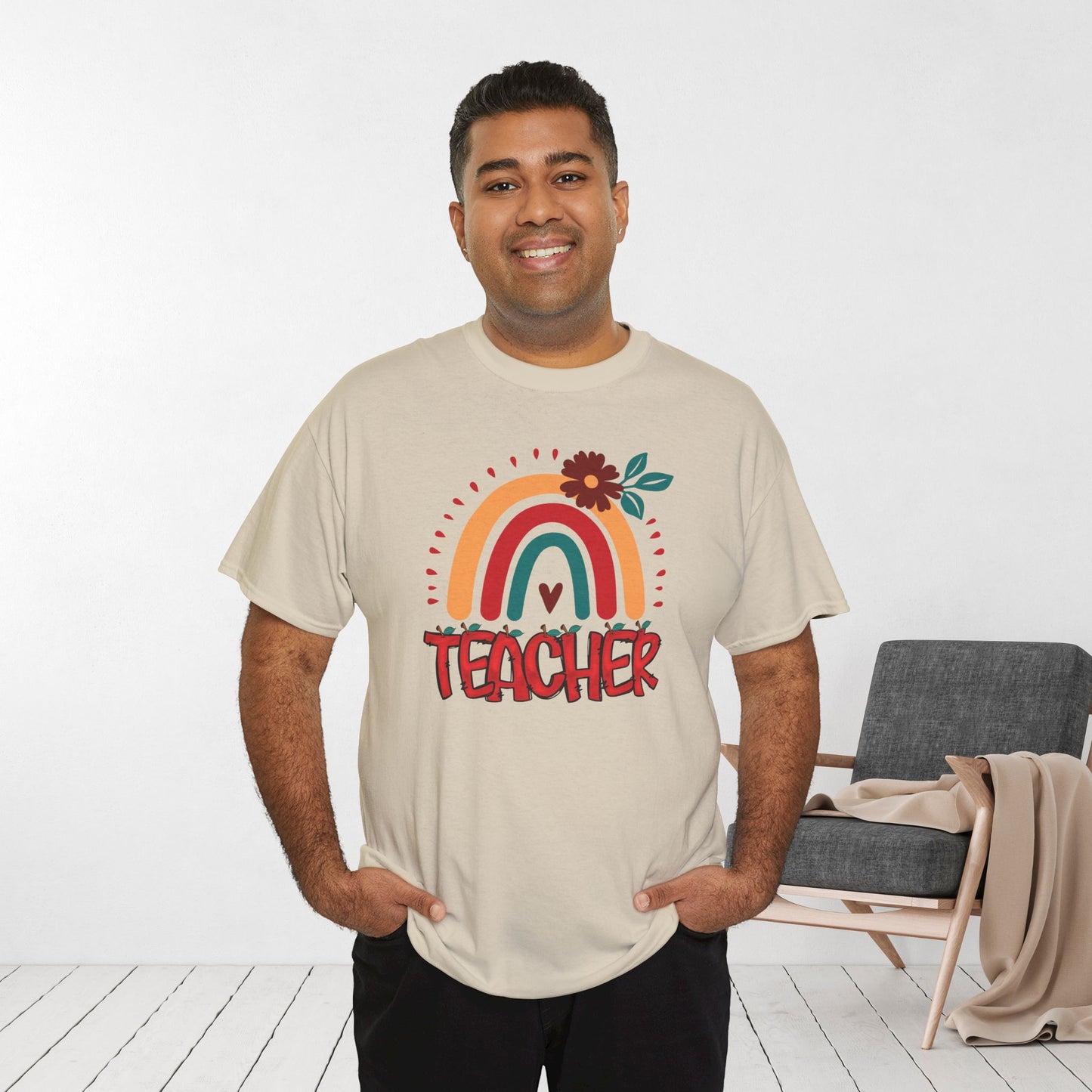 Trendy Teacher Shirt - Back to School Heavy Cotton Tee