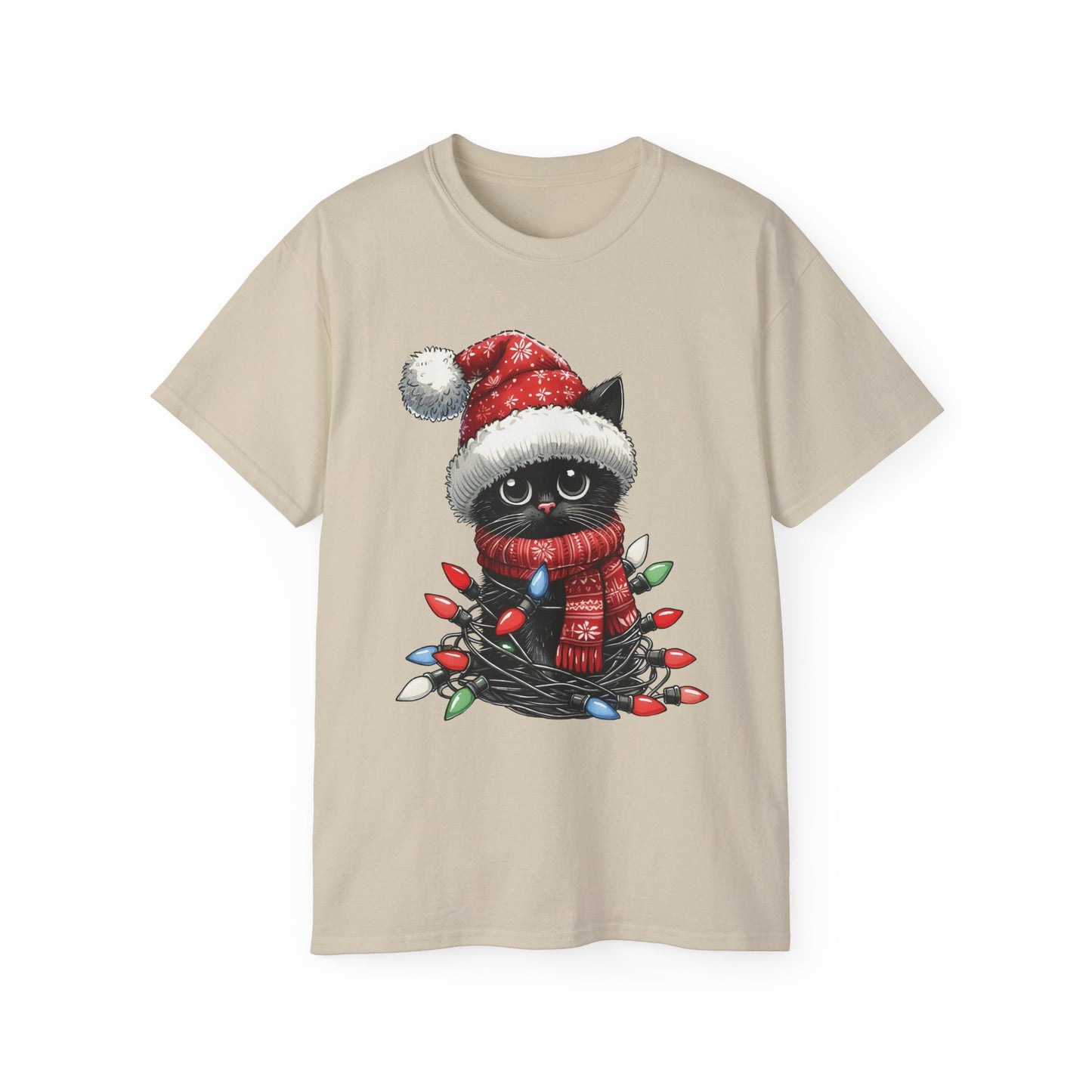 Cute Christmas Cat Ultra Cotton Tee