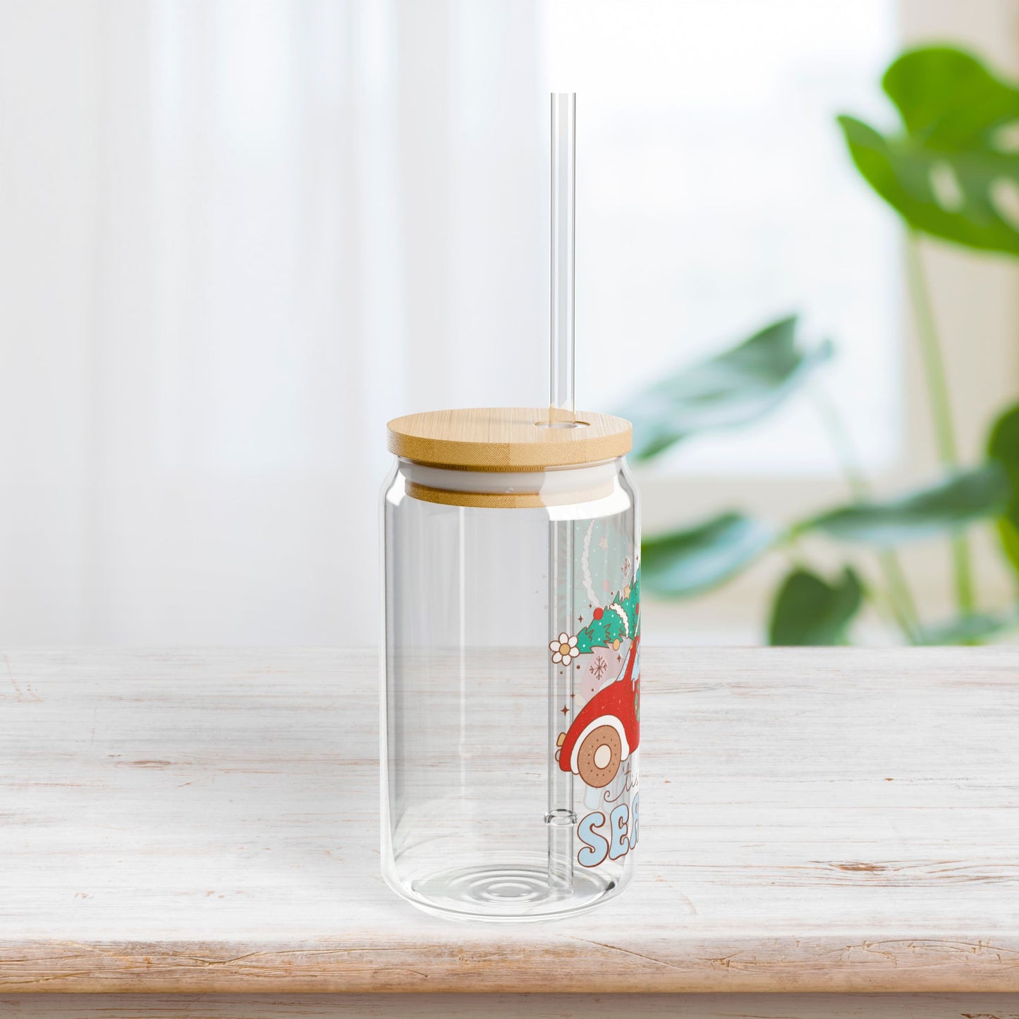 'Tis The Season Retro Christmas Sipper Glass - Best Christmas Gift