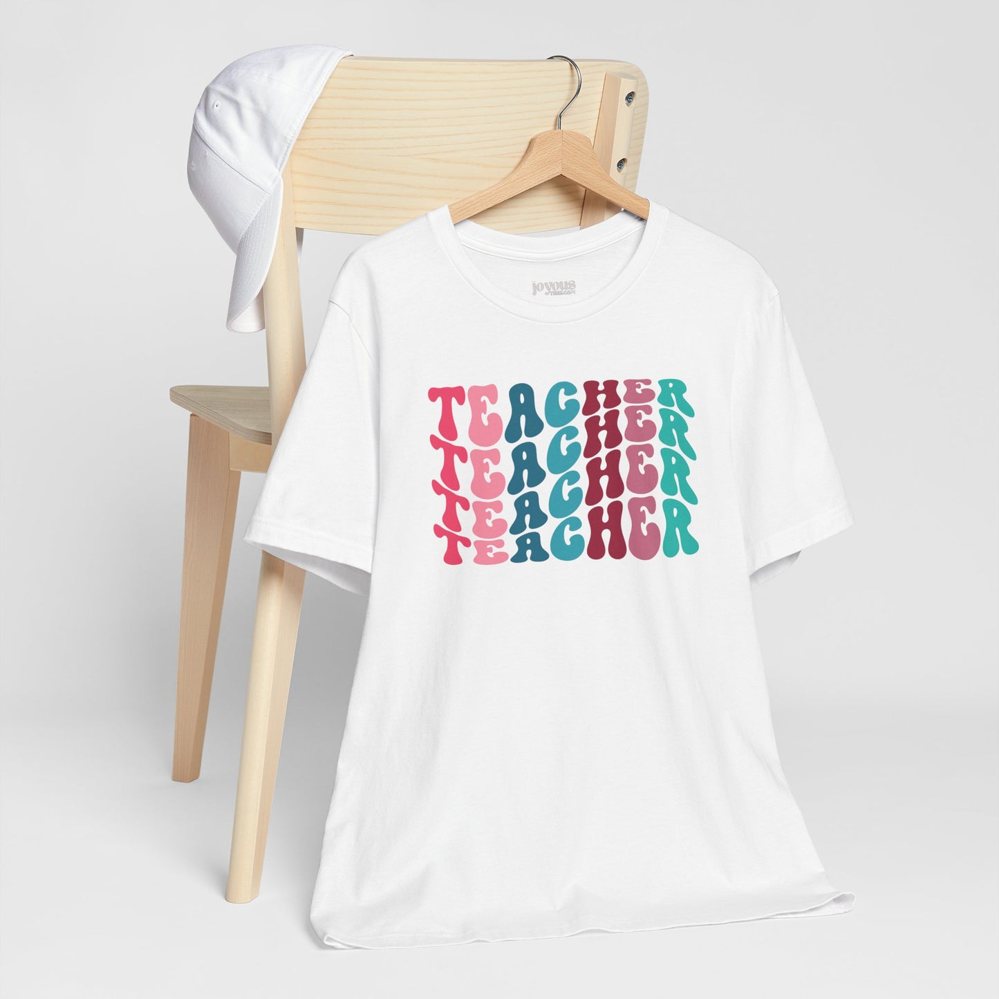 Groovy Colorful Teacher Soft Cotton Tee for School Teachers